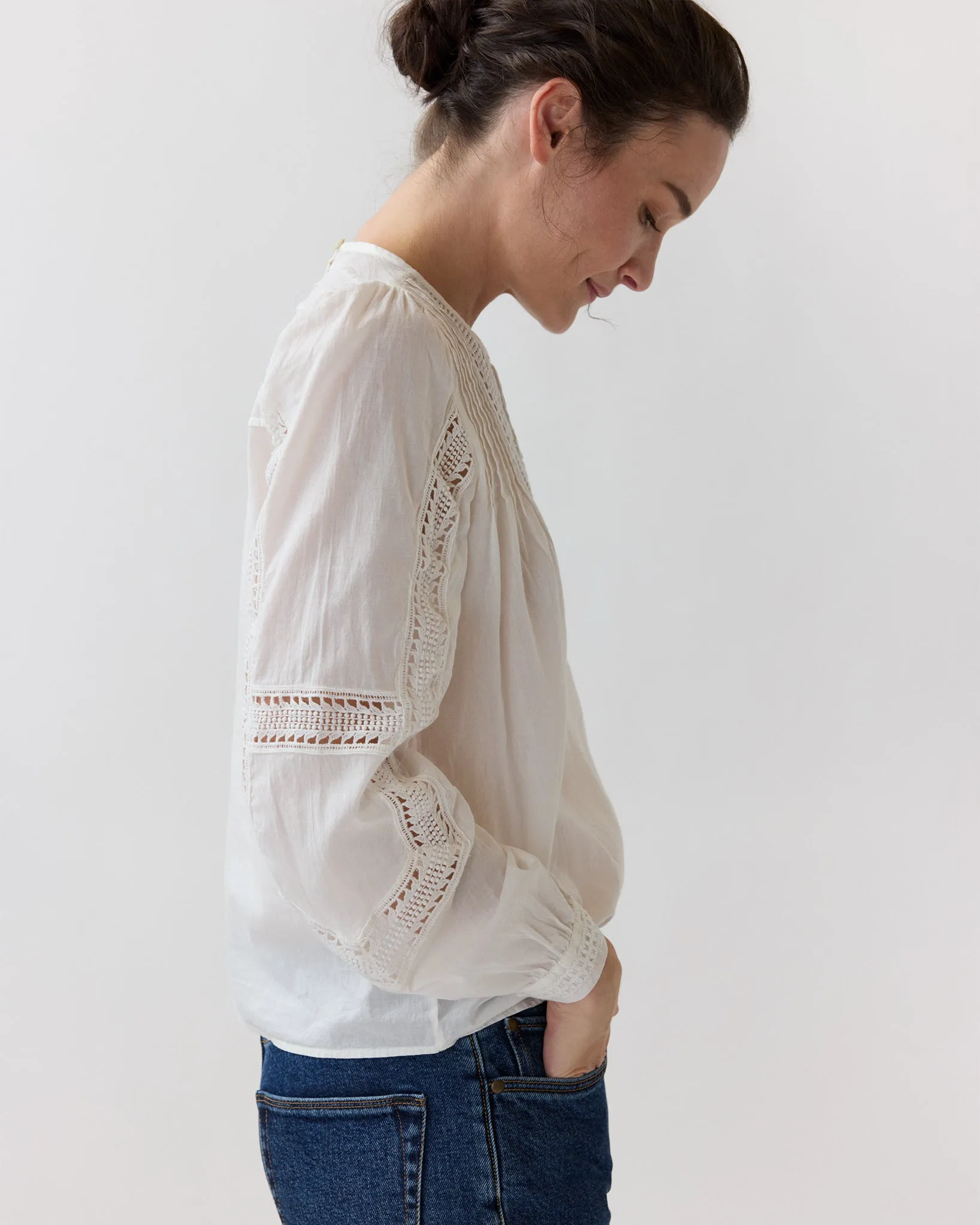 Marlowe Top in Pristine sold by Mashburn product image thumbnail 4