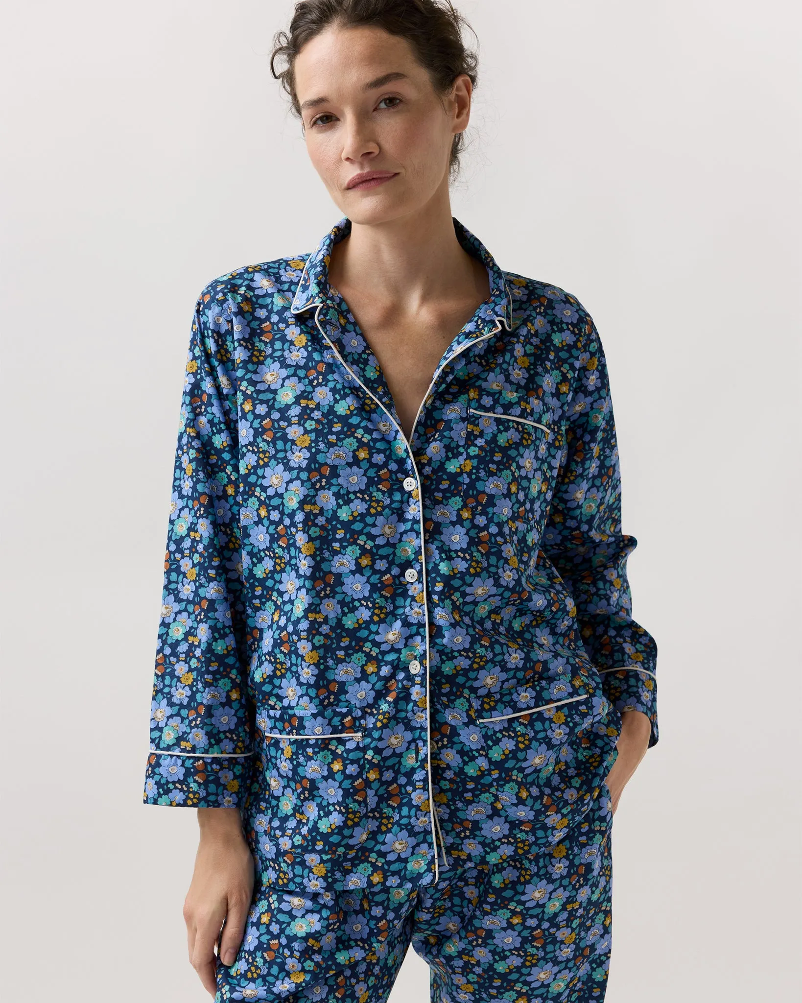 Pajama Set in Betsy Meadow Liberty Fabric sold by Mashburn product image thumbnail 2