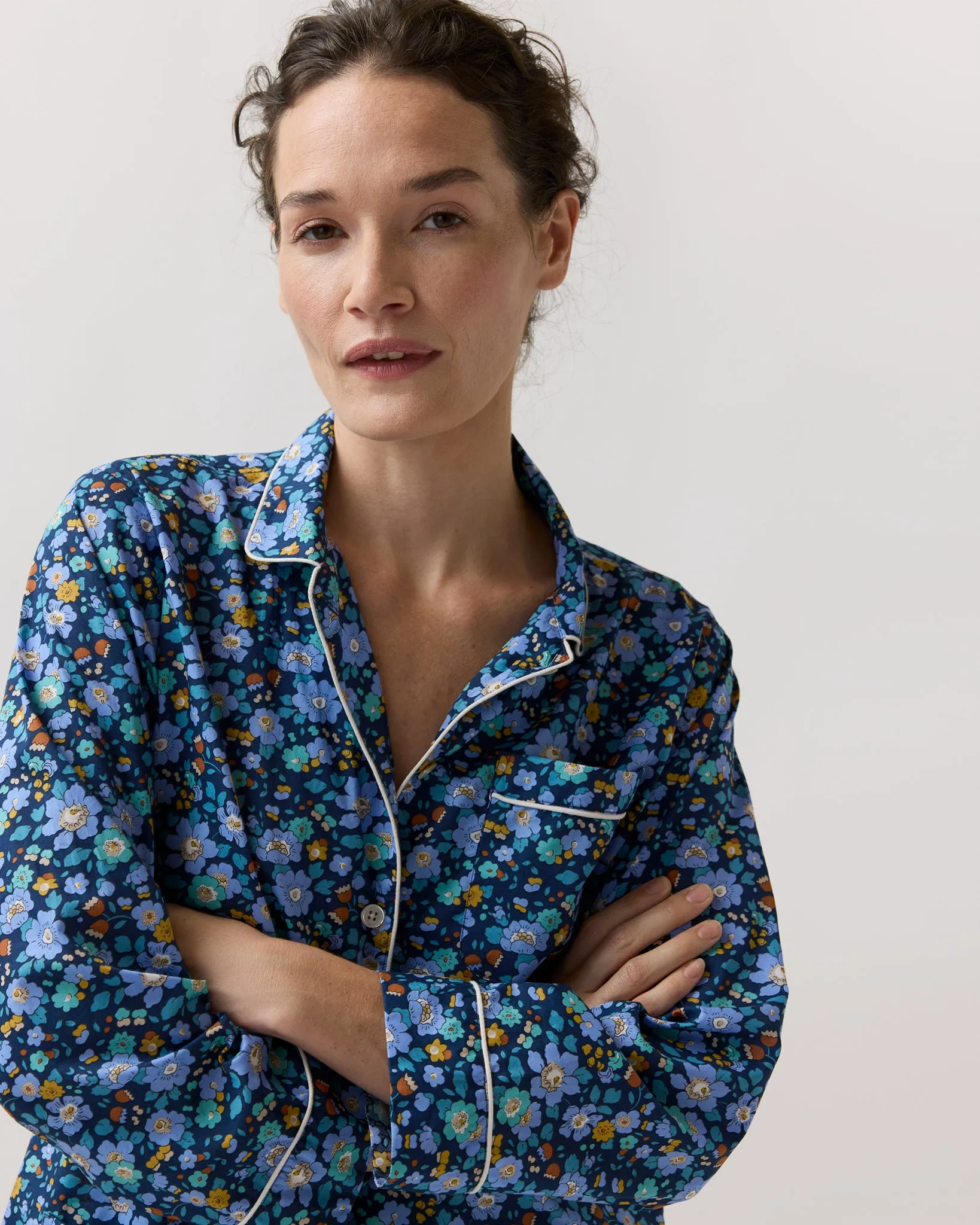 Pajama Set in Betsy Meadow Liberty Fabric sold by Mashburn product image thumbnail 5