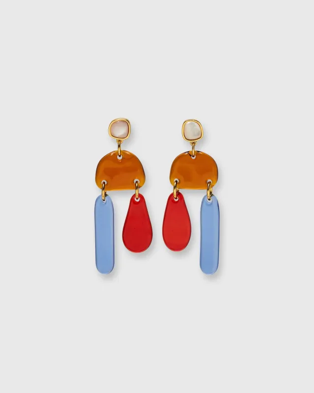 Sun and Sea Earrings in Multi made by Lizzie Fortunato