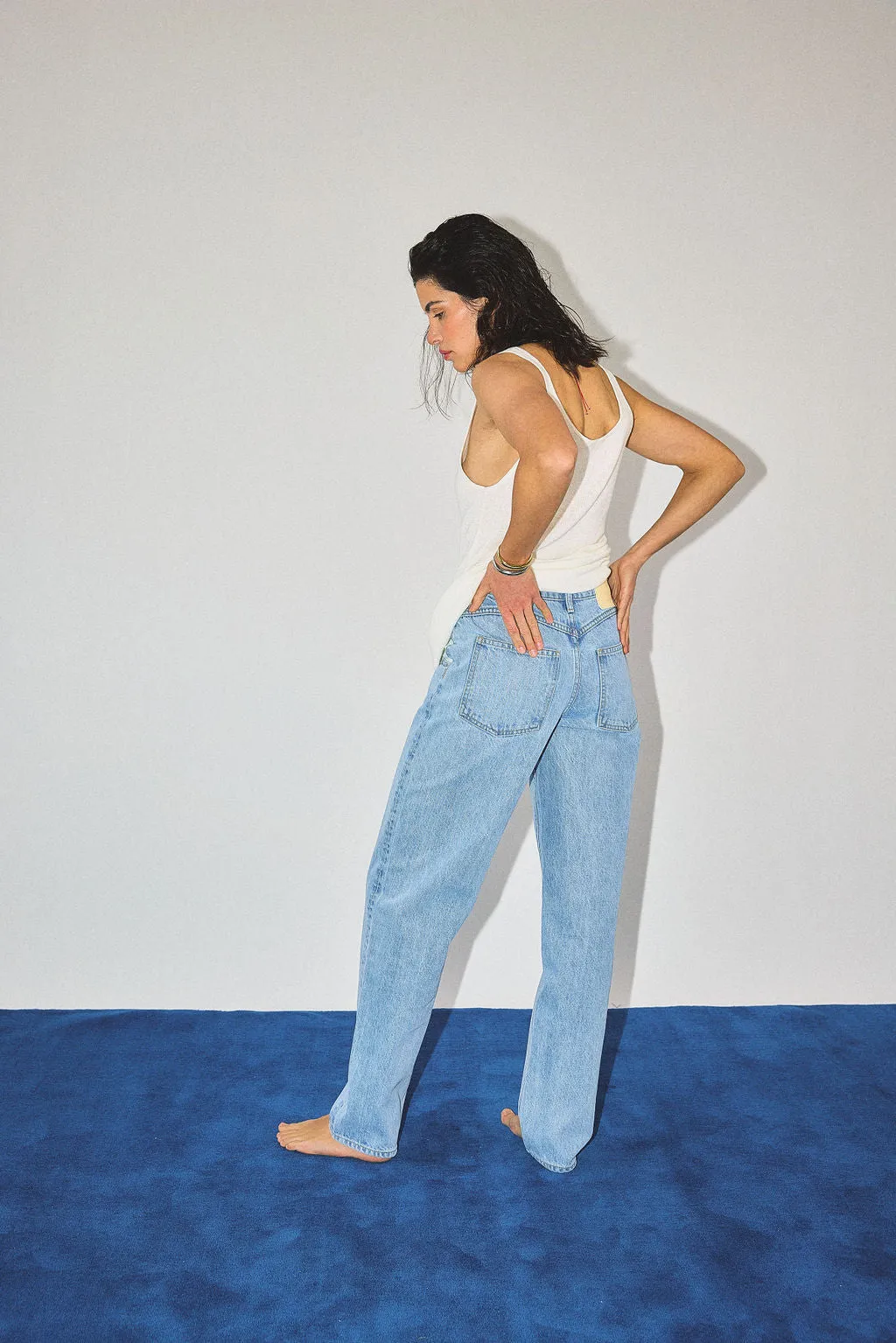 RELAXED STRAIGHT DENIM sold by James Street Co. product image thumbnail 3