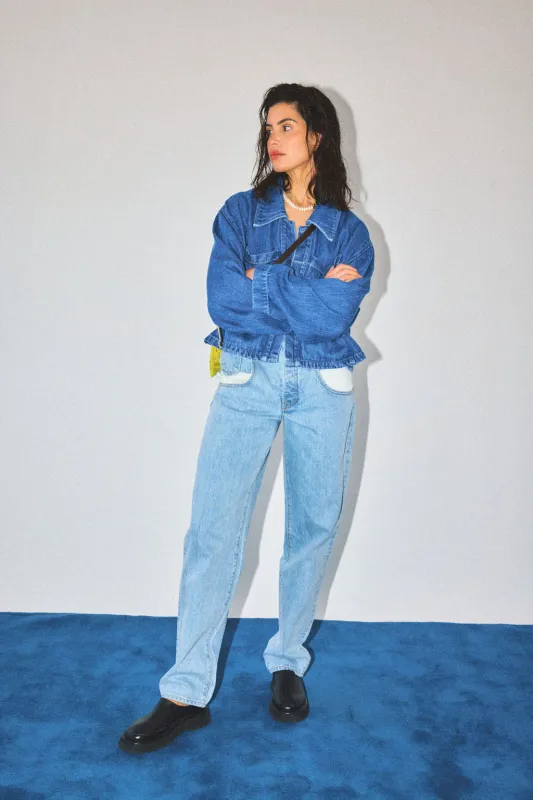 RELAXED STRAIGHT DENIM sold by James Street Co.