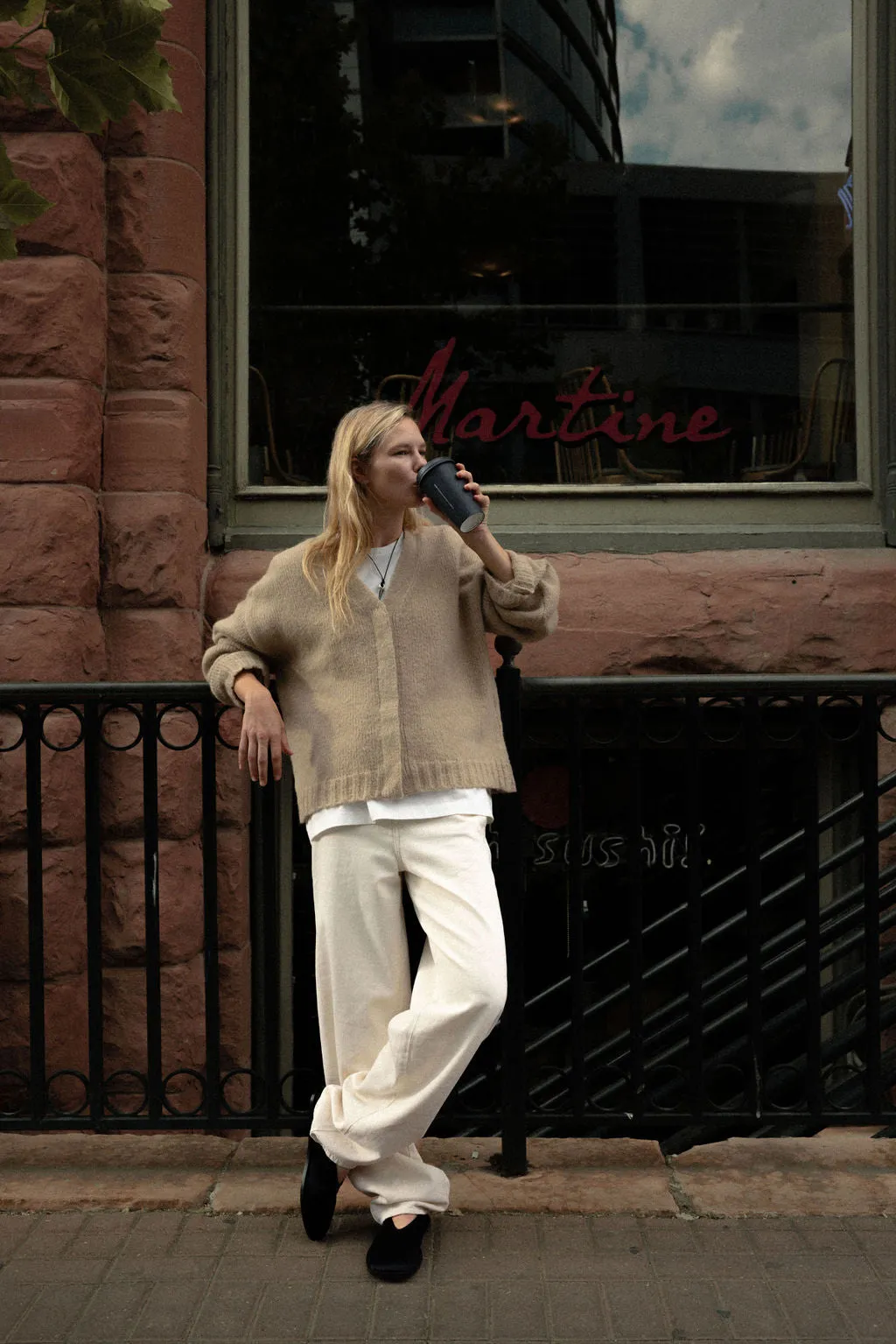 JS OVERSIZED CARDIGAN IN HUNTER GREEN sold by James Street Co.