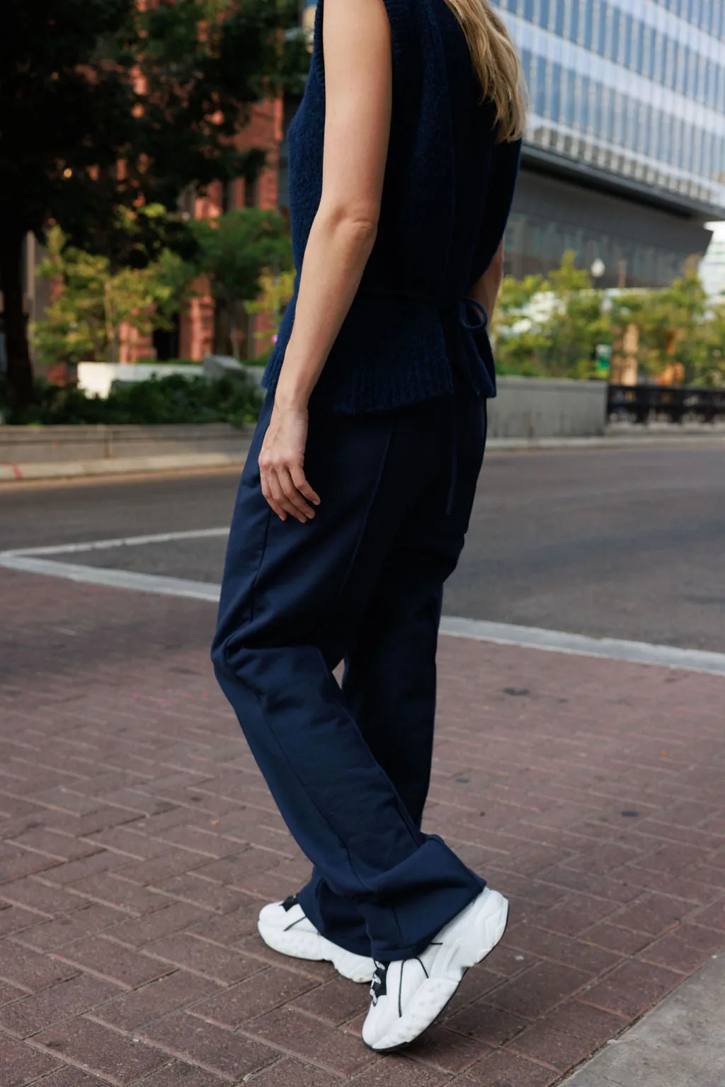 LENNON TROUSER IN DEEP NAVY sold by James Street Co. product image thumbnail 4