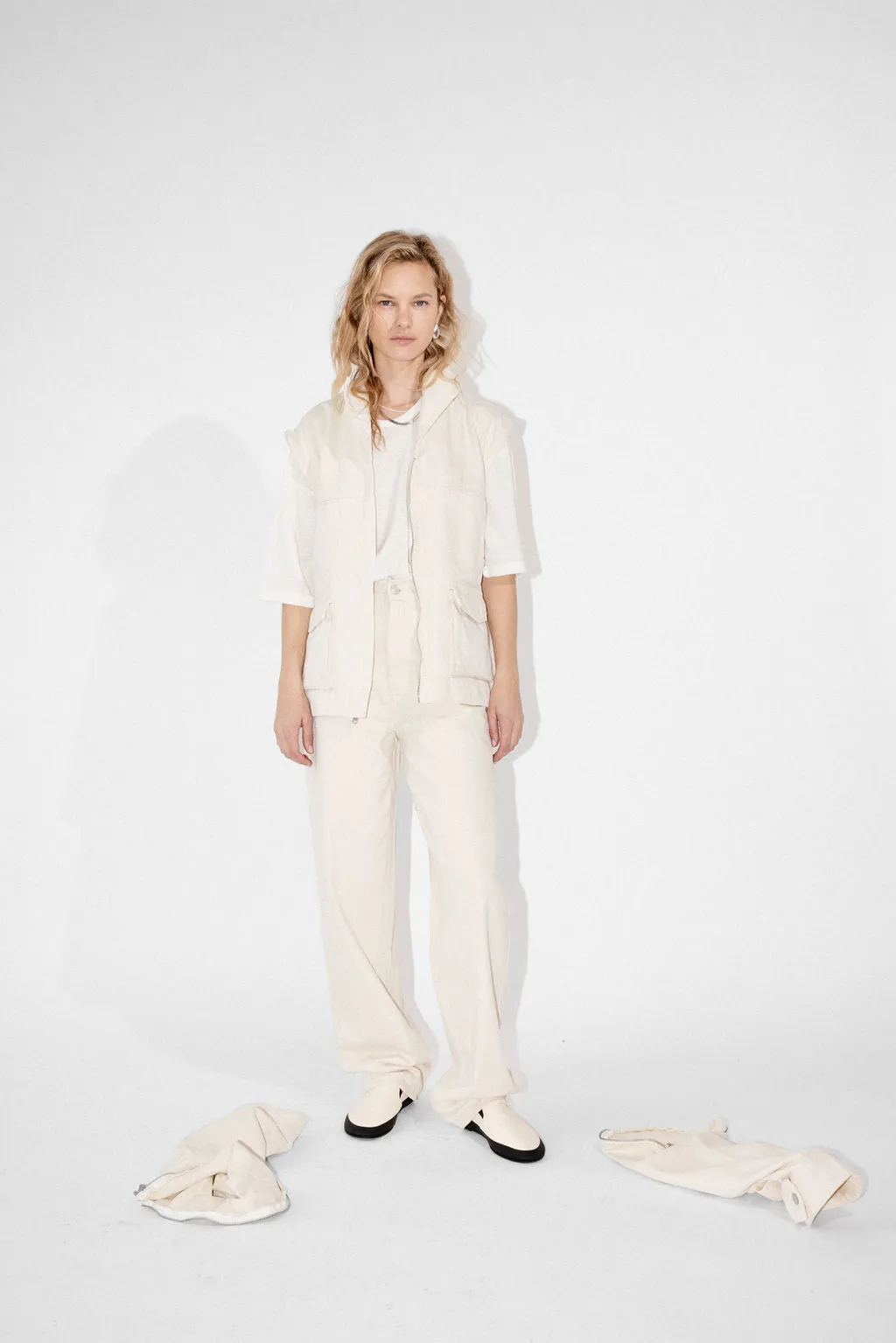 CARGO DENIM JACKET - NATURAL sold by James Street Co. product image thumbnail 4