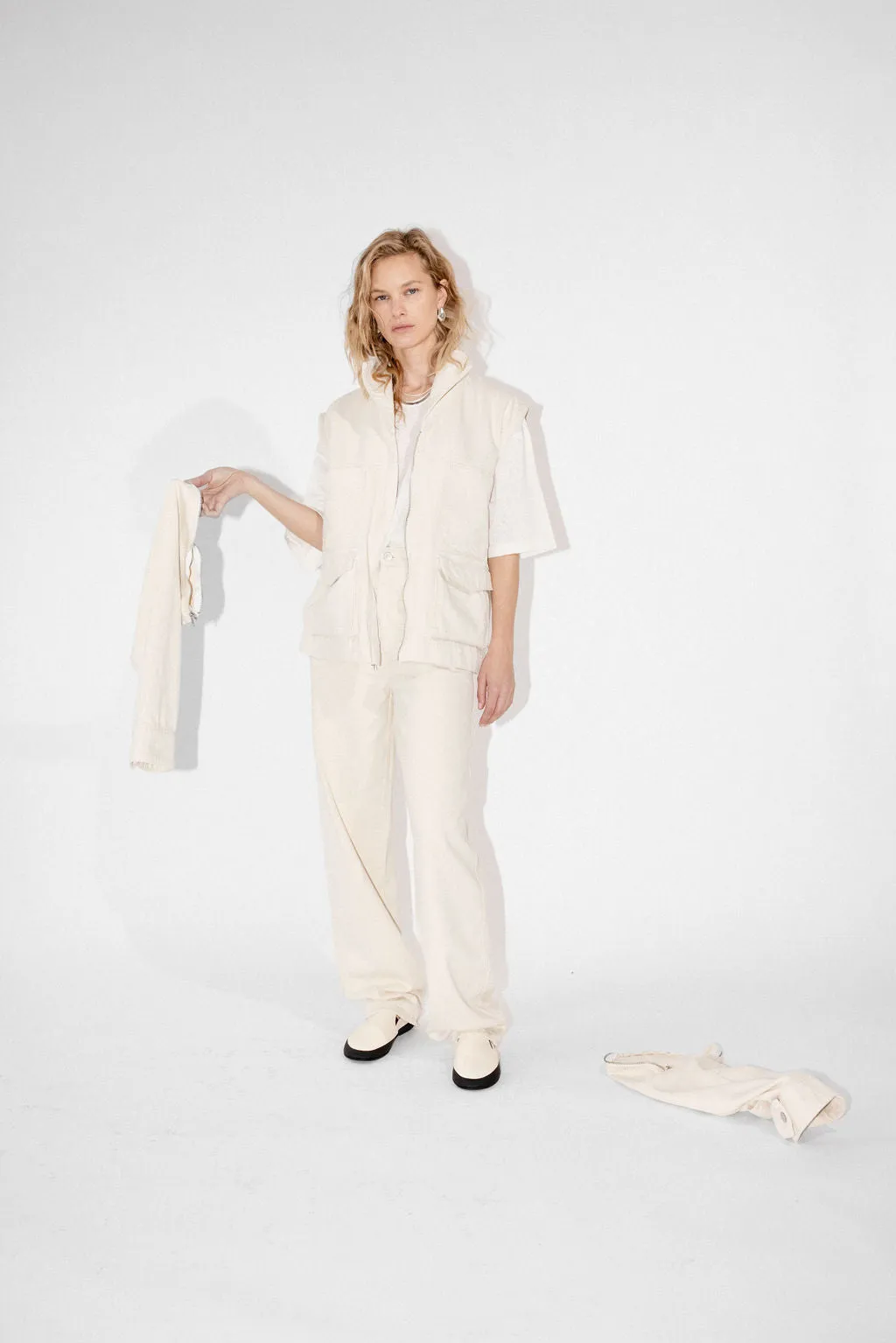 CARGO DENIM JACKET - NATURAL sold by James Street Co. product image thumbnail 5