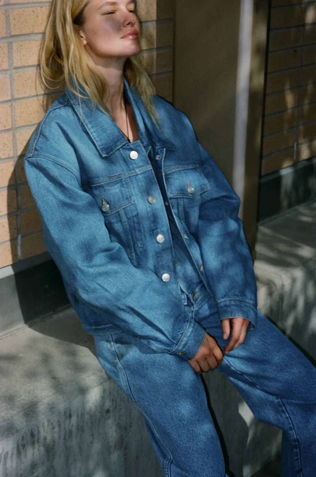 JS DENIM JACKET - MID WASH sold by James Street Co. product image thumbnail 5