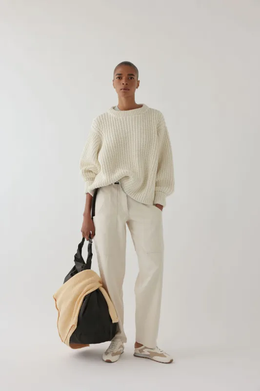 CHUNKY LOWE PULLOVER IN COTTON made by James Street Co.