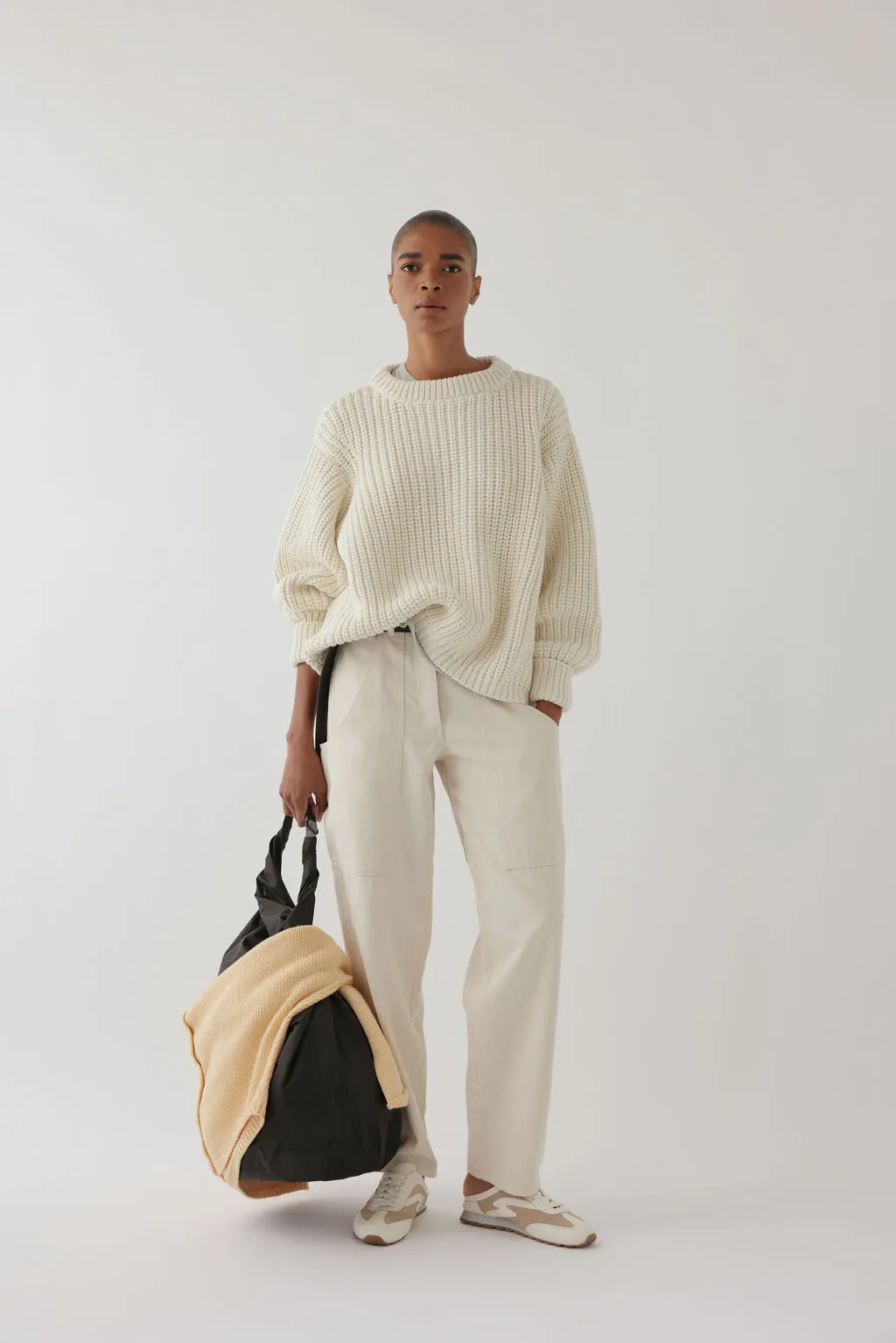 CHUNKY LOWE PULLOVER IN COTTON sold by James Street Co.