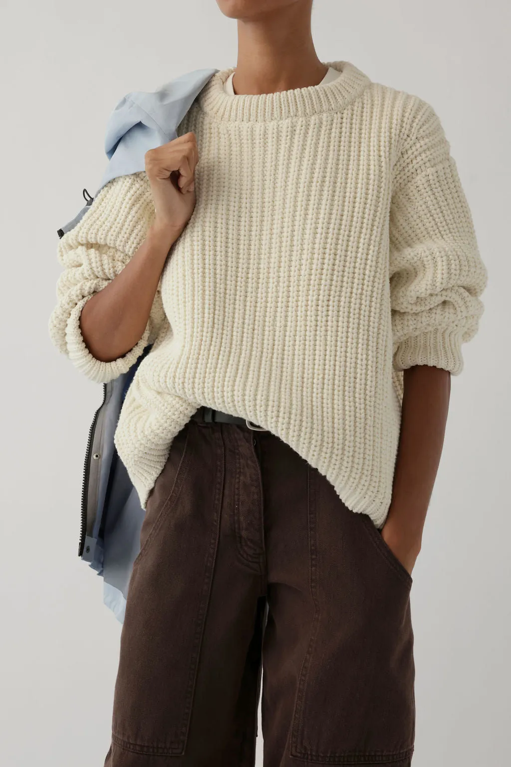 CHUNKY LOWE PULLOVER IN COTTON sold by James Street Co. product image thumbnail 5