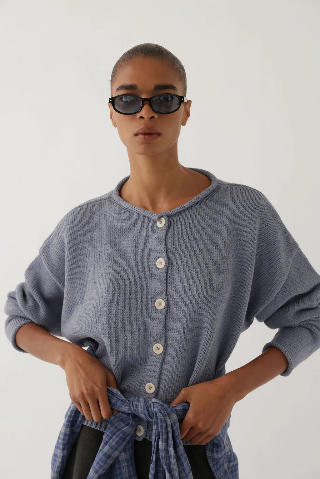 OVERSIZED PERI CARDIGAN IN COTTON sold by James Street Co. product image thumbnail 4