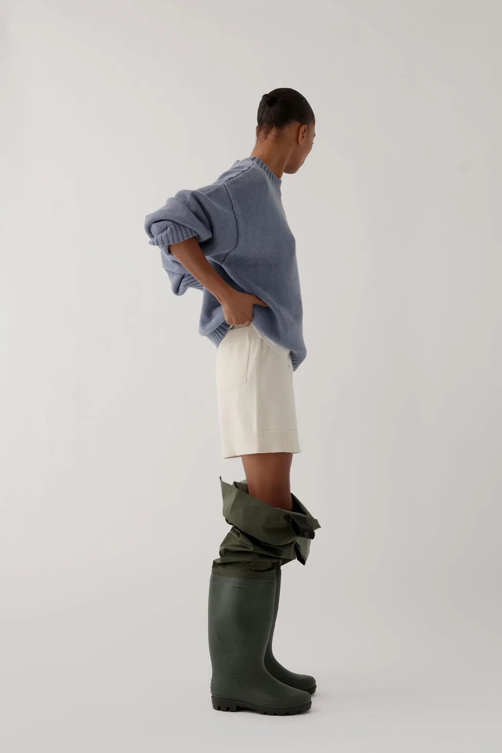 RAE KNITTED SHORTS IN COTTON sold by James Street Co. product image thumbnail 3