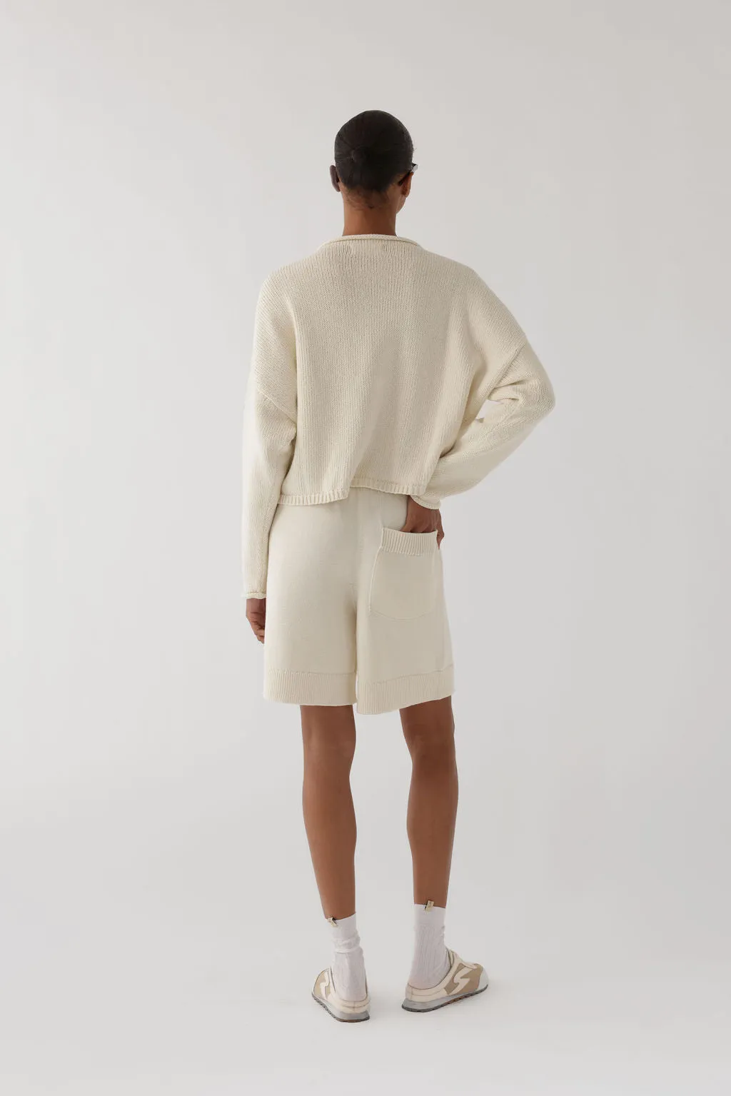 RAE KNITTED SHORTS IN COTTON sold by James Street Co. product image thumbnail 5
