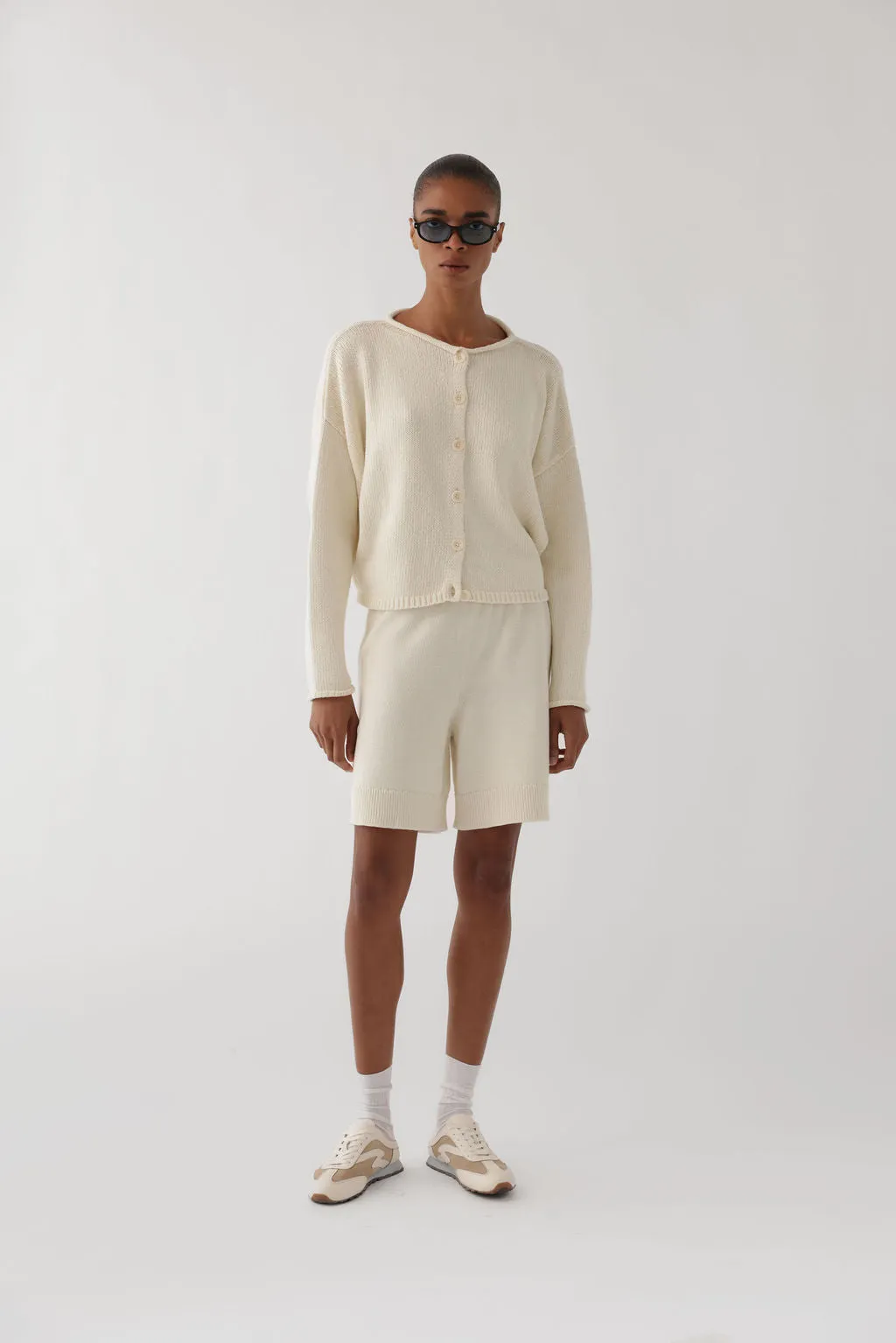 RAE KNITTED SHORTS IN COTTON sold by James Street Co. product image thumbnail 4