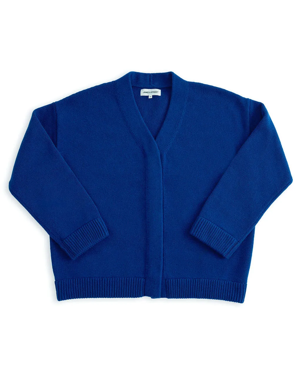 OVERSIZED WOOL CARDIGAN IN COBALT sold by James Street Co. product image thumbnail 2