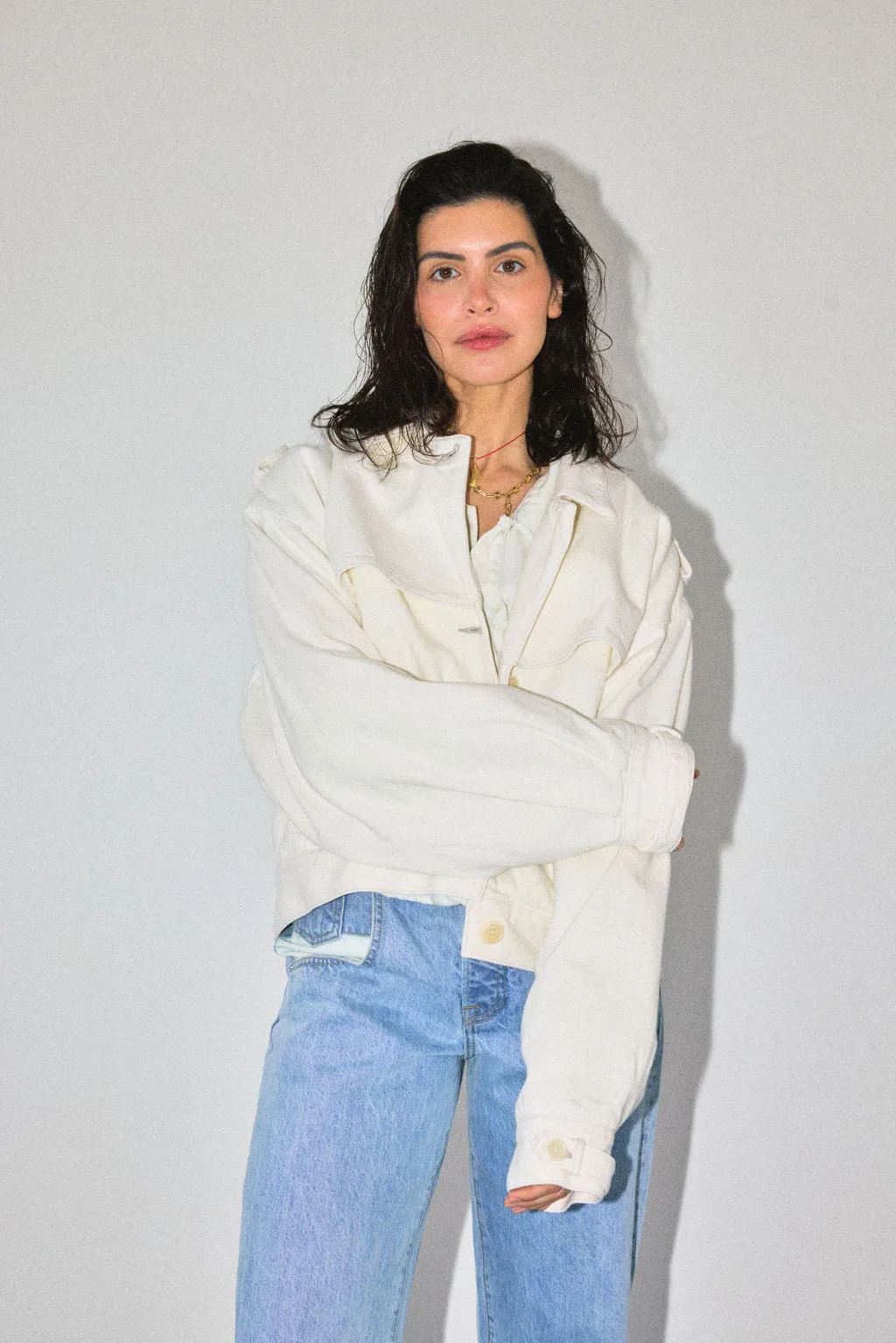 TRENCH BOMBER IN MILK sold by James Street Co.
