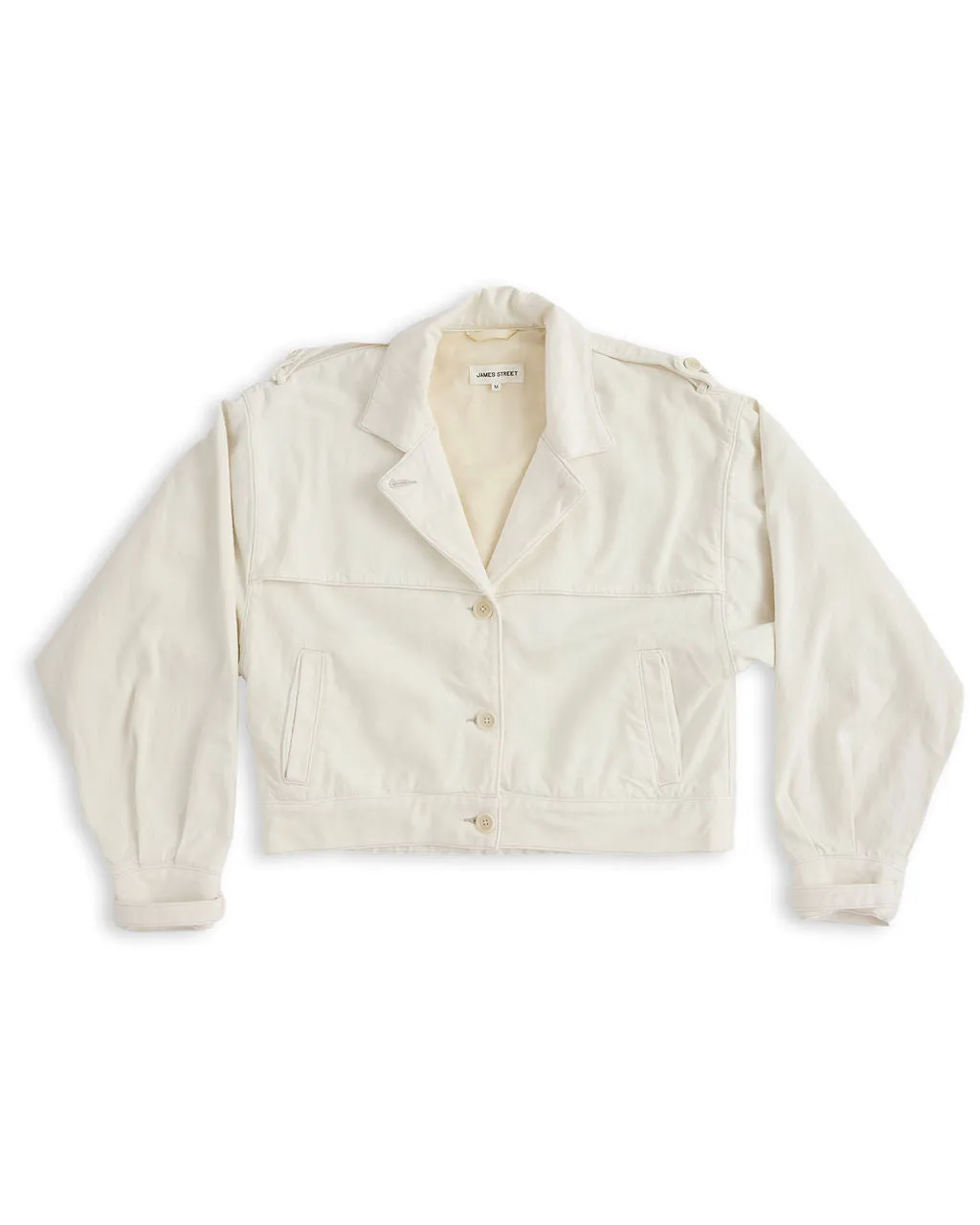 TRENCH BOMBER IN MILK sold by James Street Co. product image thumbnail 2