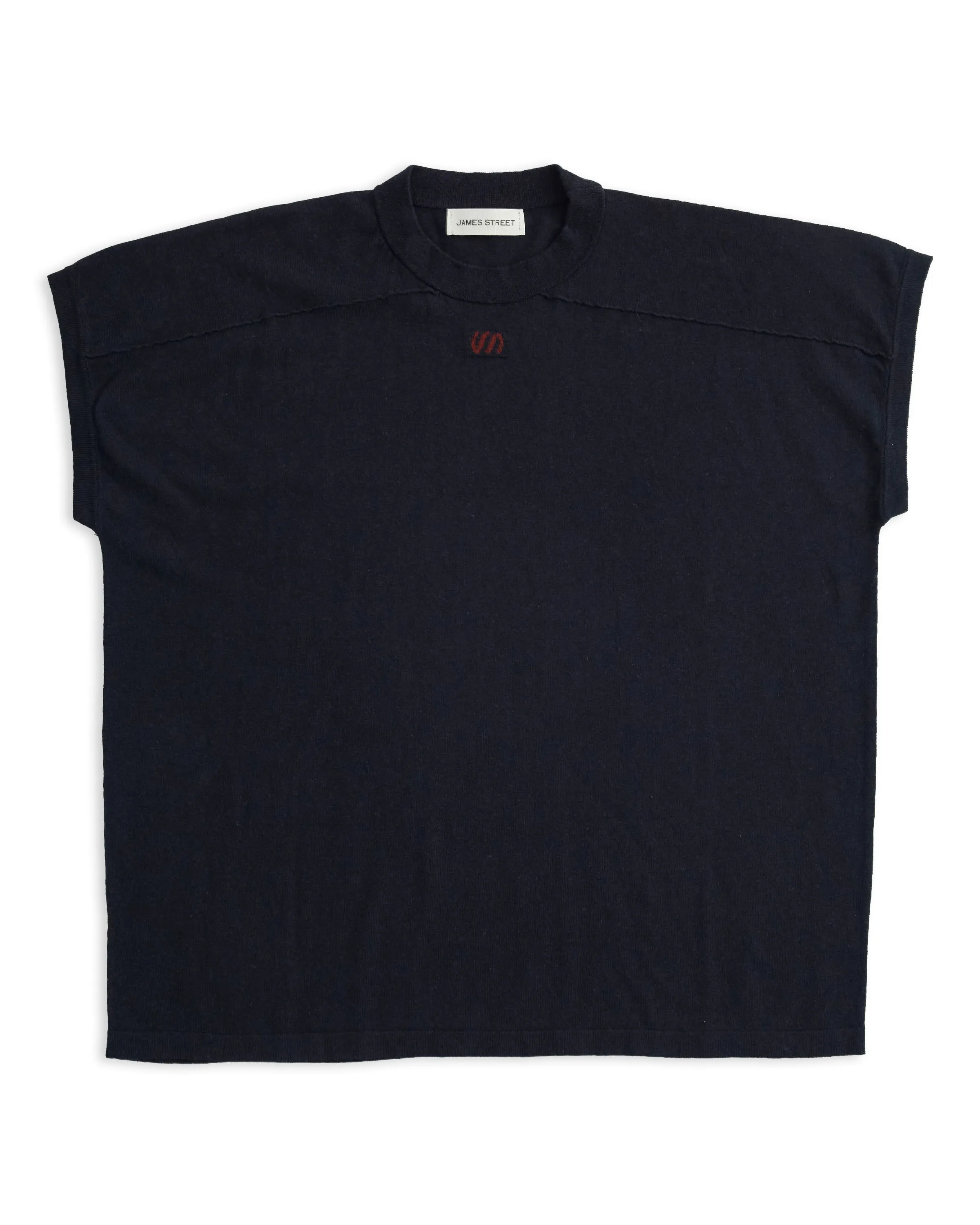 JS SUBMARK TEE IN NAVY + BROWN sold by James Street Co. product image thumbnail 4
