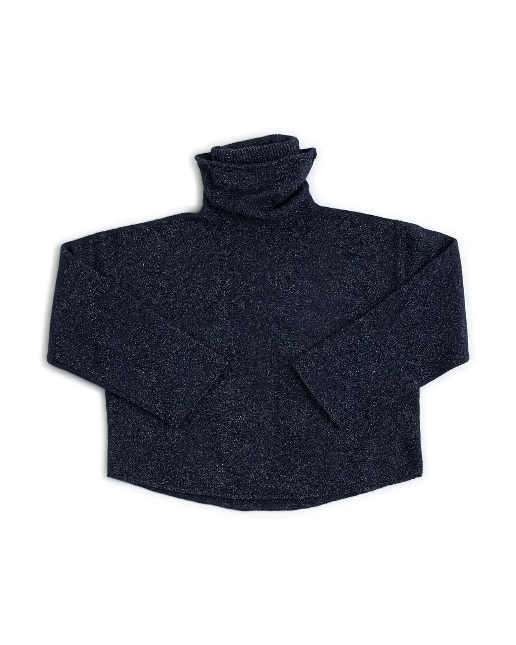 SAM DOUBLE TURTLENECK IN SPECKLED NAVY sold by James Street Co. product image thumbnail 2