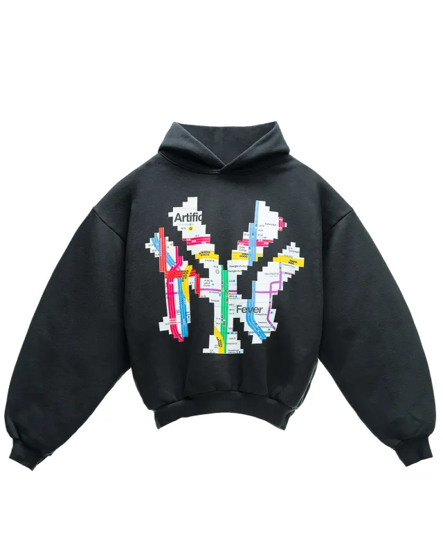 "NY" SUBWAY HOODIE sold by Artificial Fever