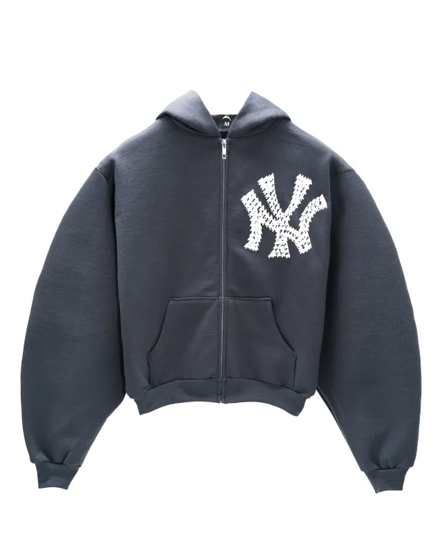 "NY" ZIP-UP HOODIE sold by Artificial Fever