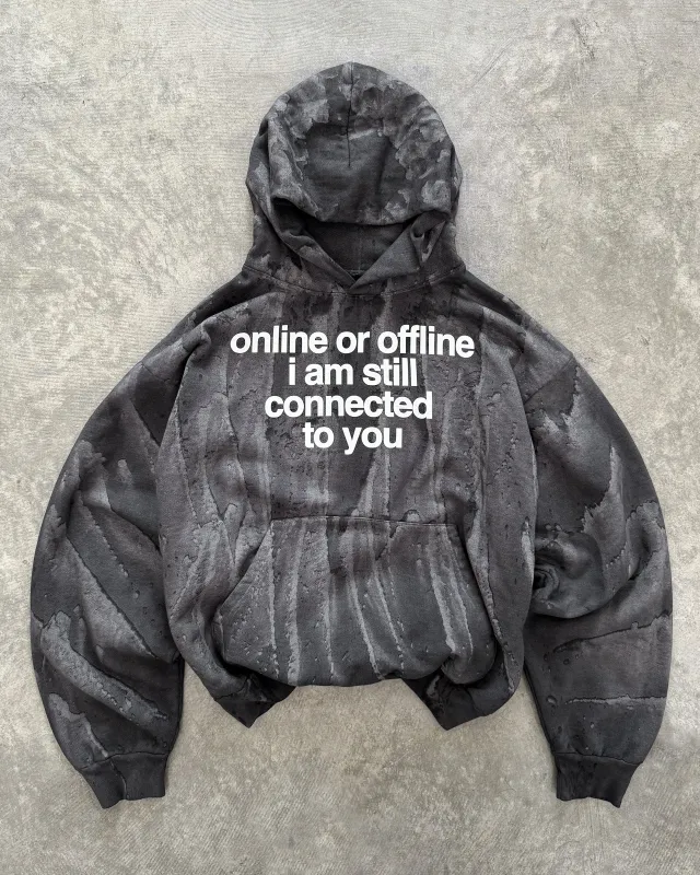 "ONLINE OR OFFLINE" HOODIE sold by Artificial Fever