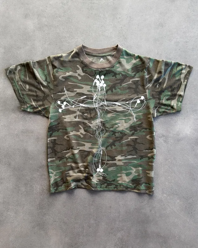 "EARPHONES" CAMO T-SHIRT sold by Artificial Fever