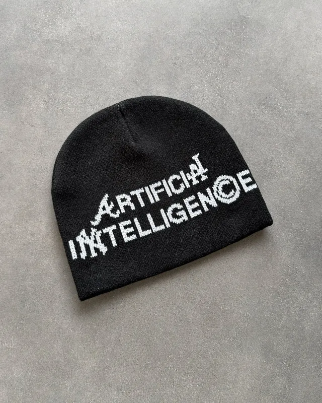 "ARTIFICIAL INTELLIGENCE" KNITTED BEANIE sold by Artificial Fever