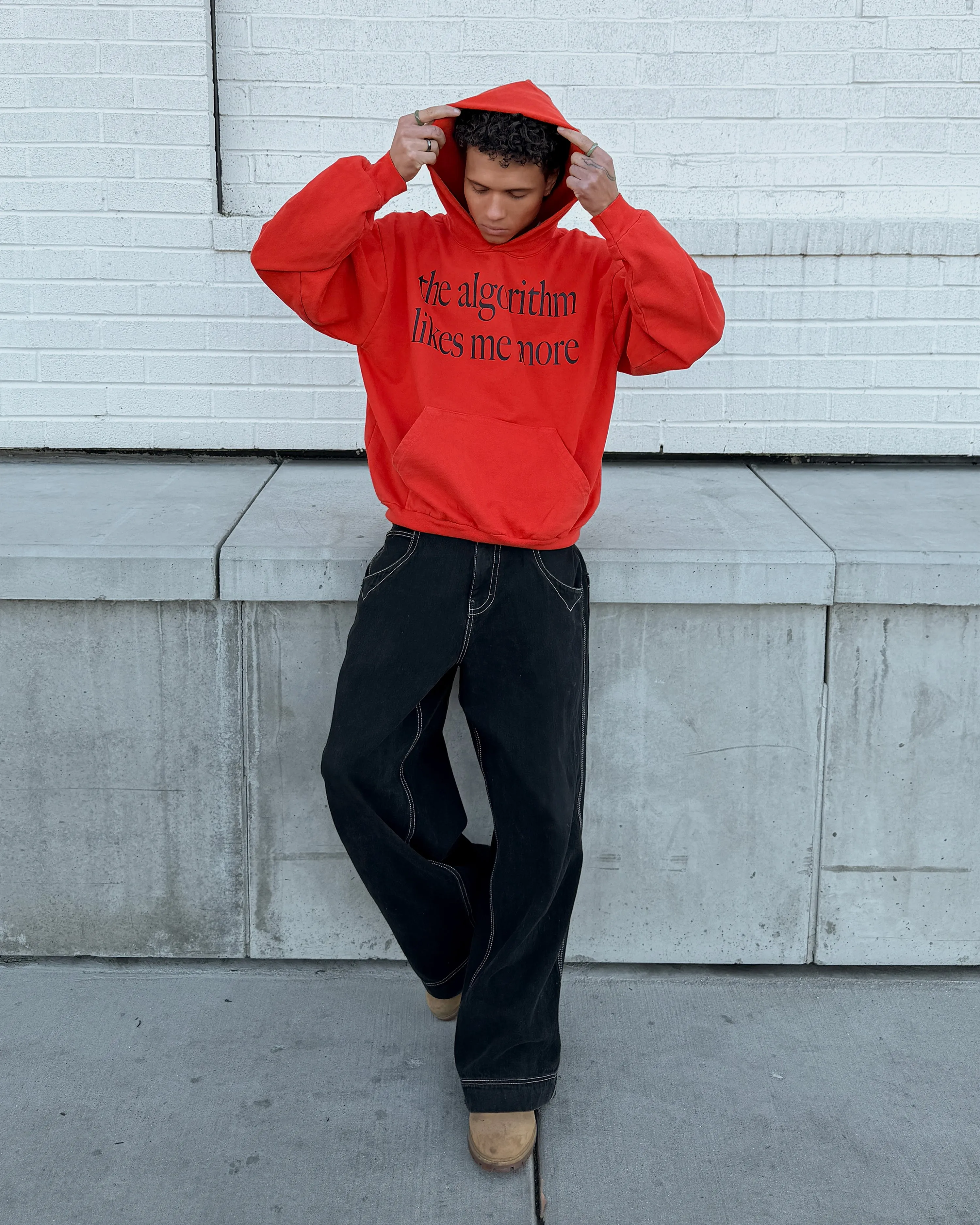 "ALGORITHM" HOODIE (FULL STORAGE SALE) sold by Artificial Fever product image thumbnail 3