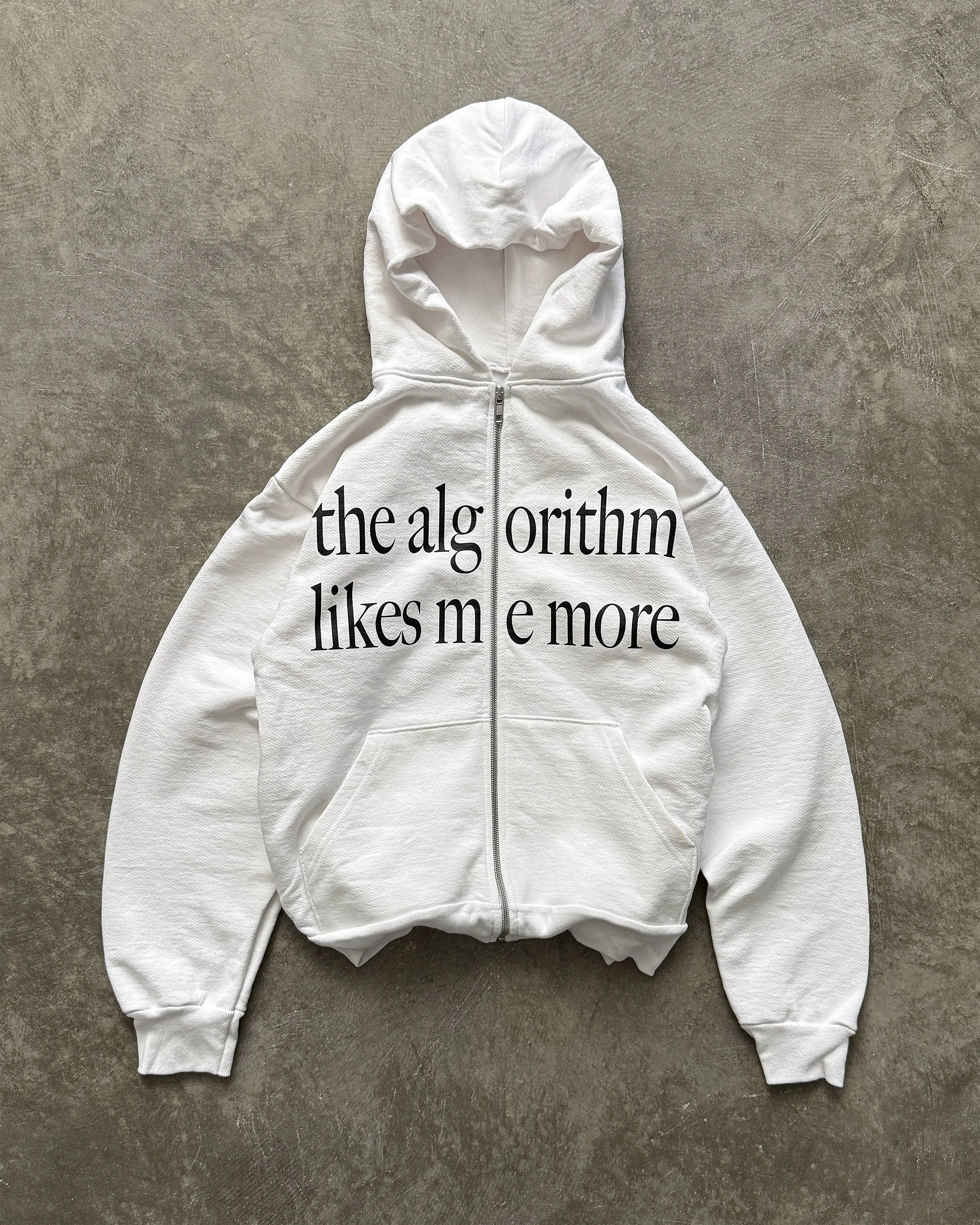 "ALGORITHM" ZIP UP HOODIE (FULL STORAGE SALE) sold by Artificial Fever product image thumbnail 2