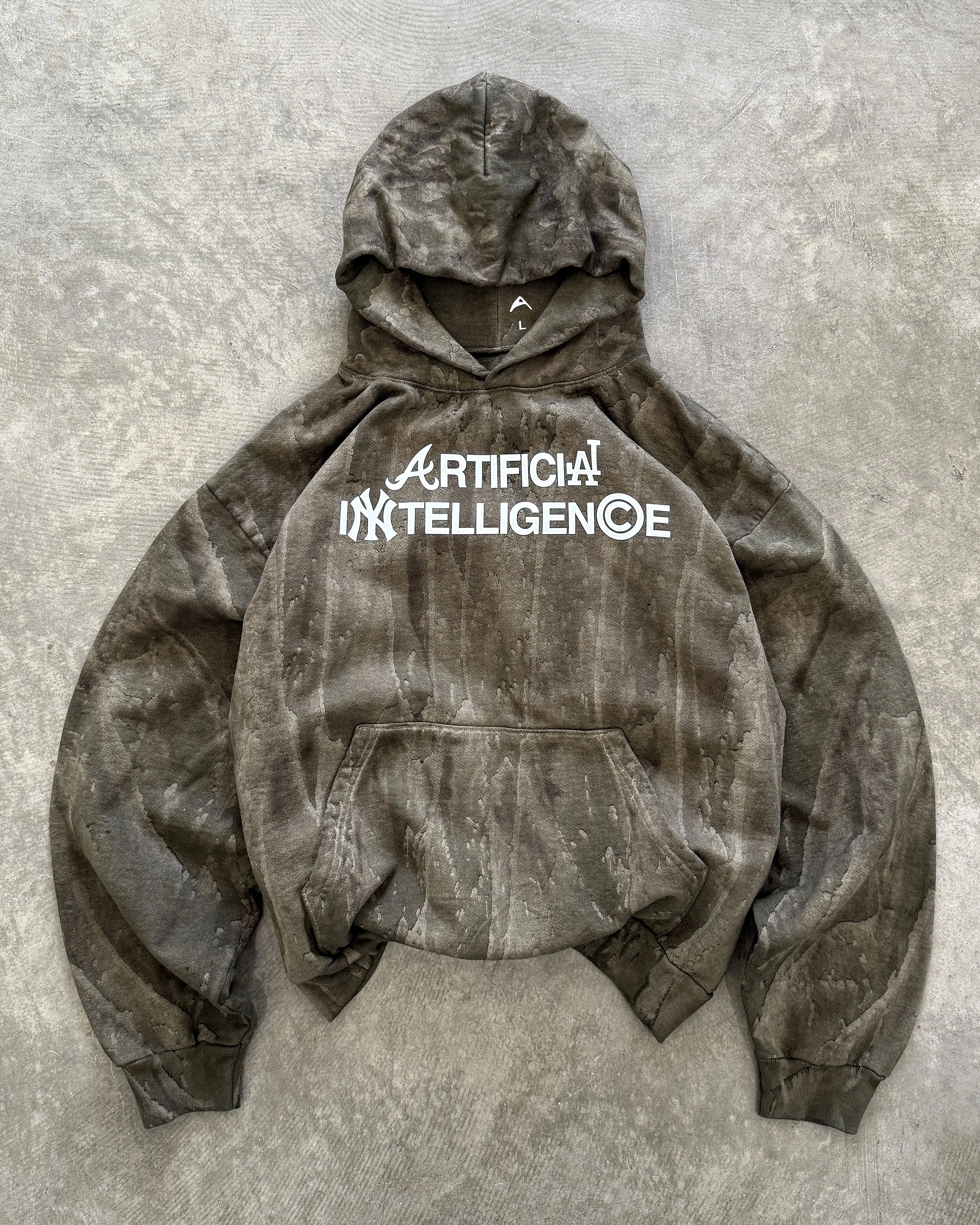 "ARTIFICIAL INTELLIGENCE" HOODIE (FULL STORAGE SALE) sold by Artificial Fever product image thumbnail 4