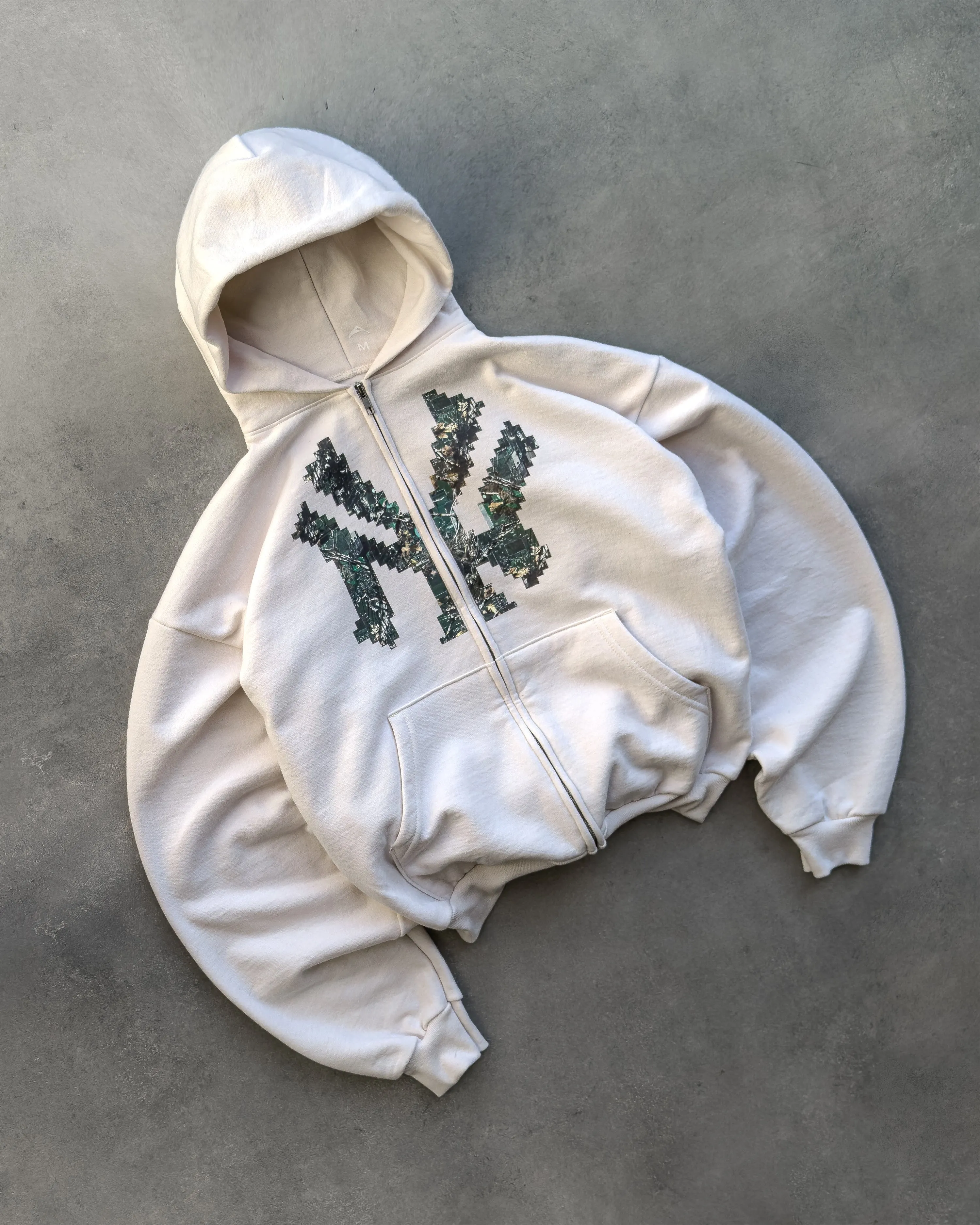 DOVE “NY” TECH CAMO ZIP-UP HOODIE sold by Artificial Fever product image thumbnail 5