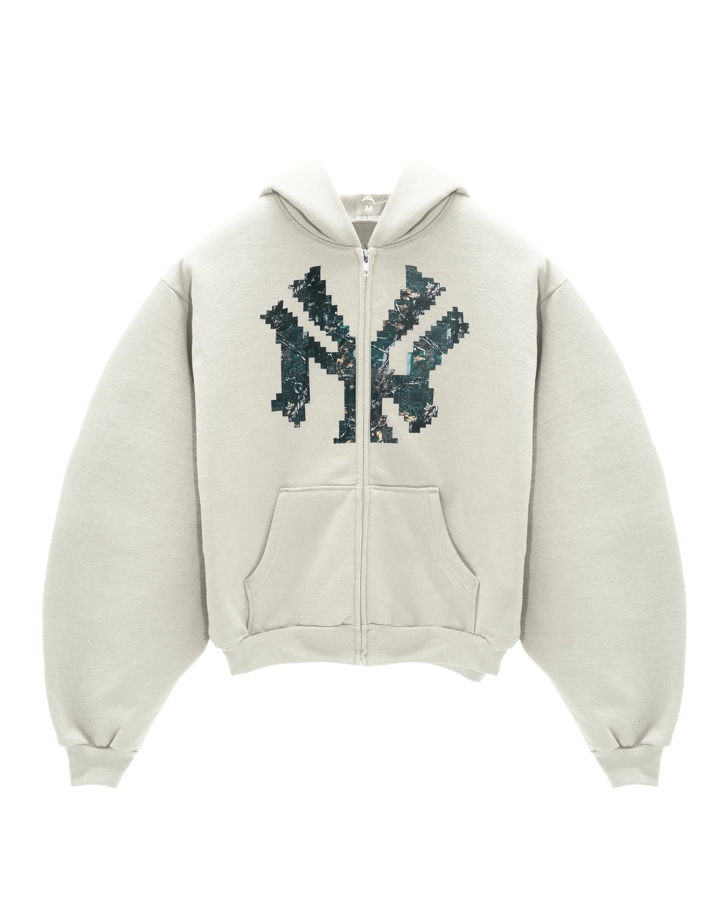 DOVE “NY” TECH CAMO ZIP-UP HOODIE sold by Artificial Fever