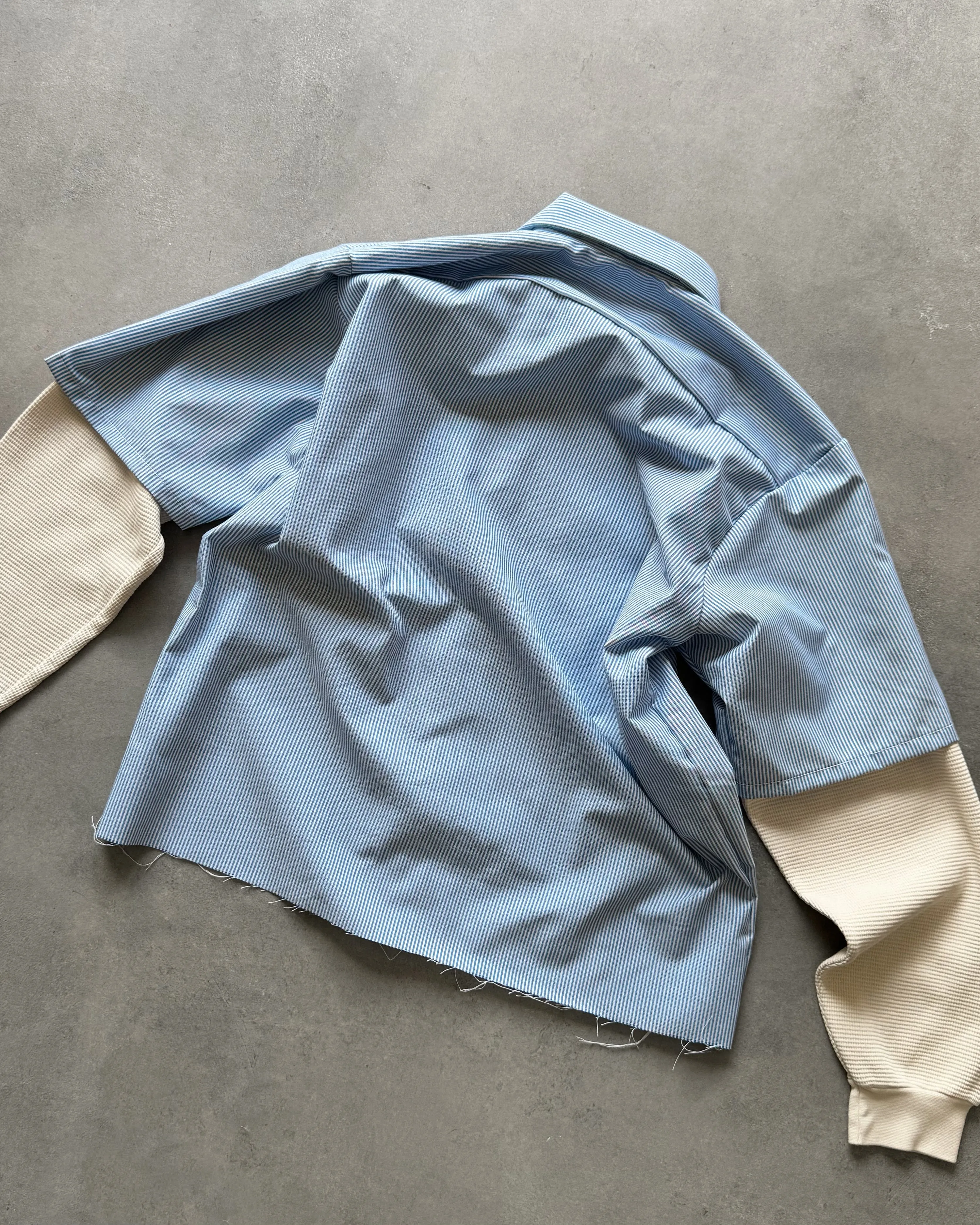 "CLICK HERE" BLUE WORK SHIRT sold by Artificial Fever product image thumbnail 4