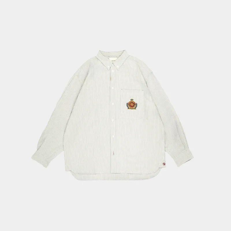ButNotReally™ Oxford Oversized Long Sleeves Work Shirt made by atmos Kuala Lampur