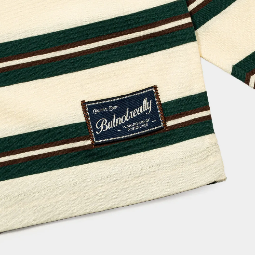 ButNotReally™ Stripes Interlock Long Sleeves Polo Tee sold by atmos Kuala Lampur product image thumbnail 4