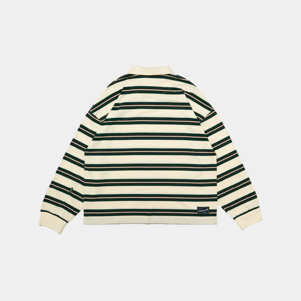 ButNotReally™ Stripes Interlock Long Sleeves Polo Tee sold by atmos Kuala Lampur product image thumbnail 2
