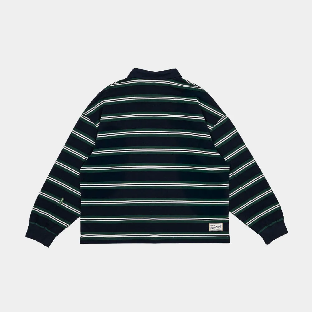 ButNotReally™ Stripes Interlock Long Sleeves Polo Tee sold by atmos Kuala Lampur product image thumbnail 2