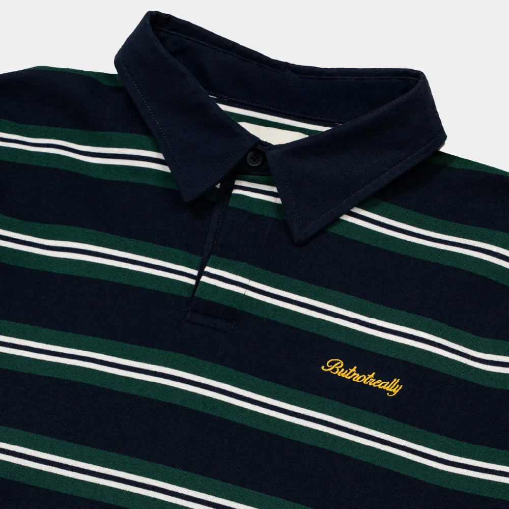 ButNotReally™ Stripes Interlock Long Sleeves Polo Tee sold by atmos Kuala Lampur product image thumbnail 3
