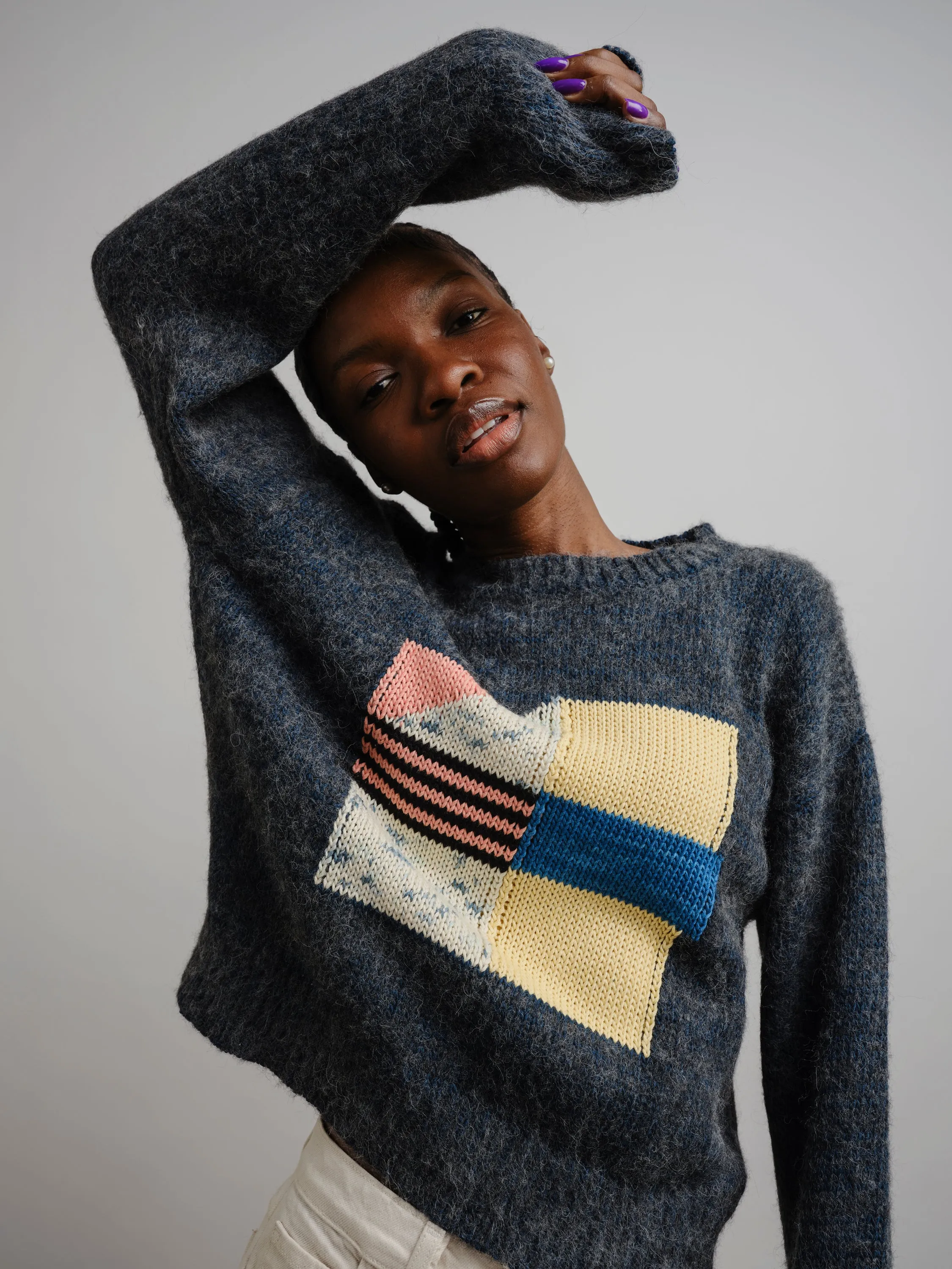 Marianne Sweater - Verdigris sold by The Endery product image thumbnail 3