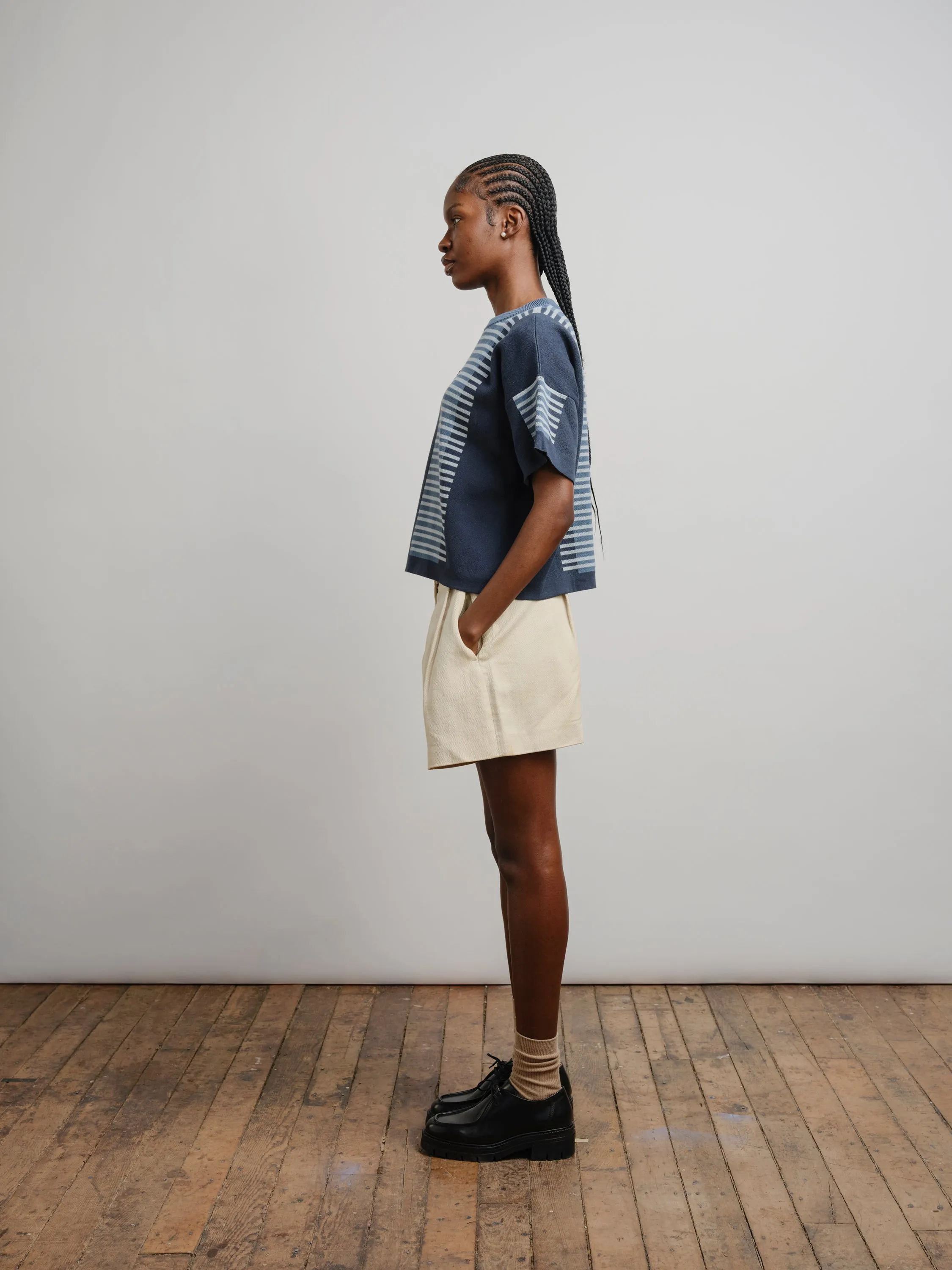 Benita Sweater Tee - Ultramarine sold by The Endery product image thumbnail 3