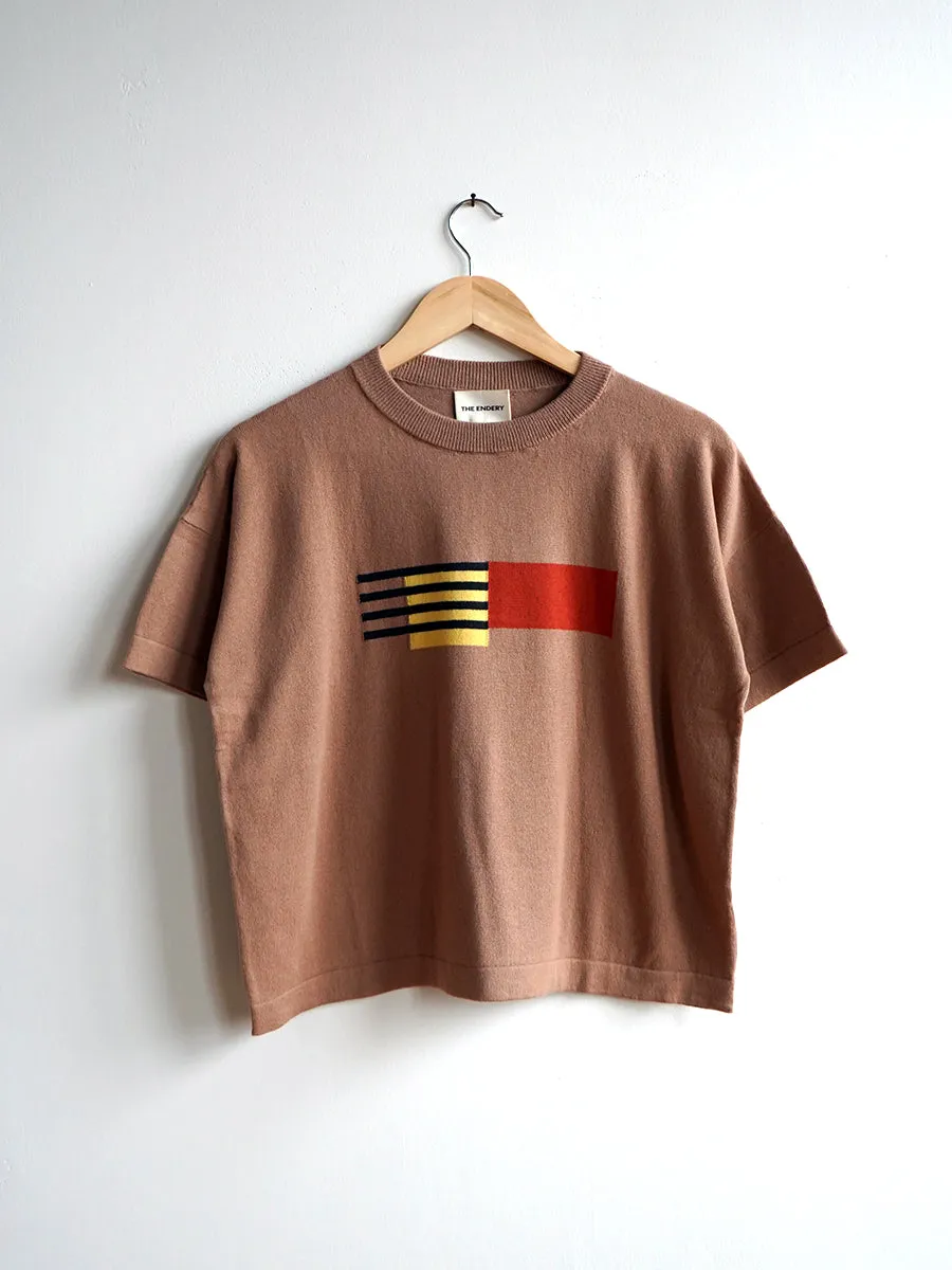 Alma Sweater Tee - Teak sold by The Endery product image thumbnail 4