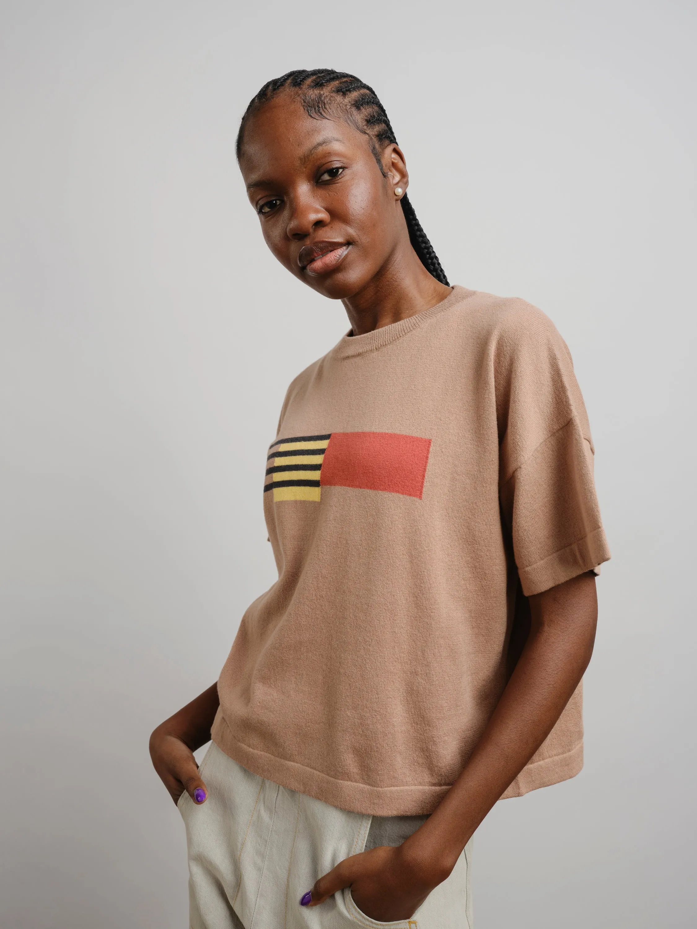 Alma Sweater Tee - Teak sold by The Endery product image thumbnail 3