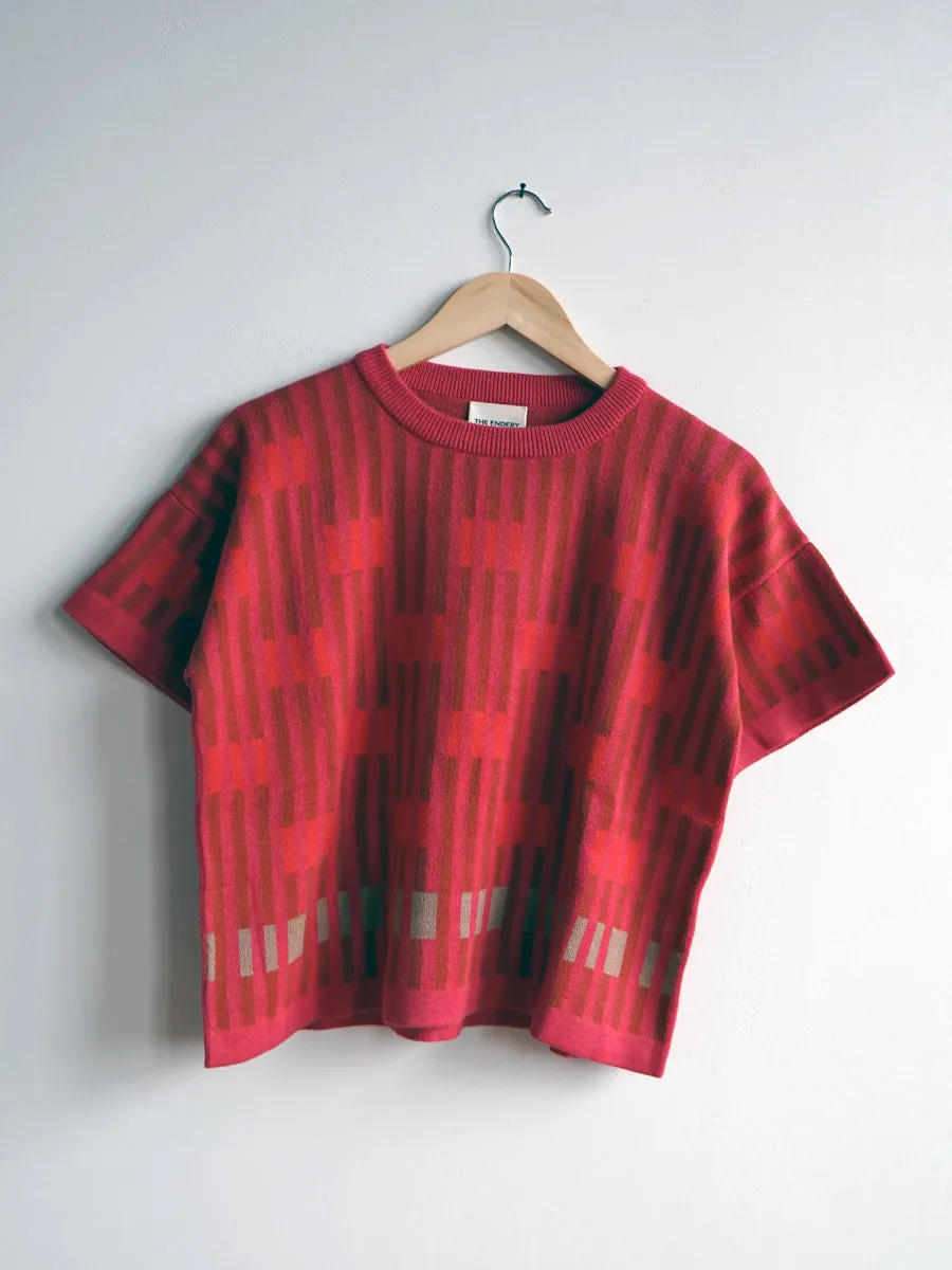 Bauhaus Short Sleeve Sweater Tee - Aurora sold by The Endery product image thumbnail 4