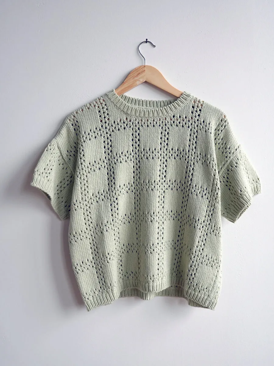 Florence Grid Tee - Fresco sold by The Endery product image thumbnail 5