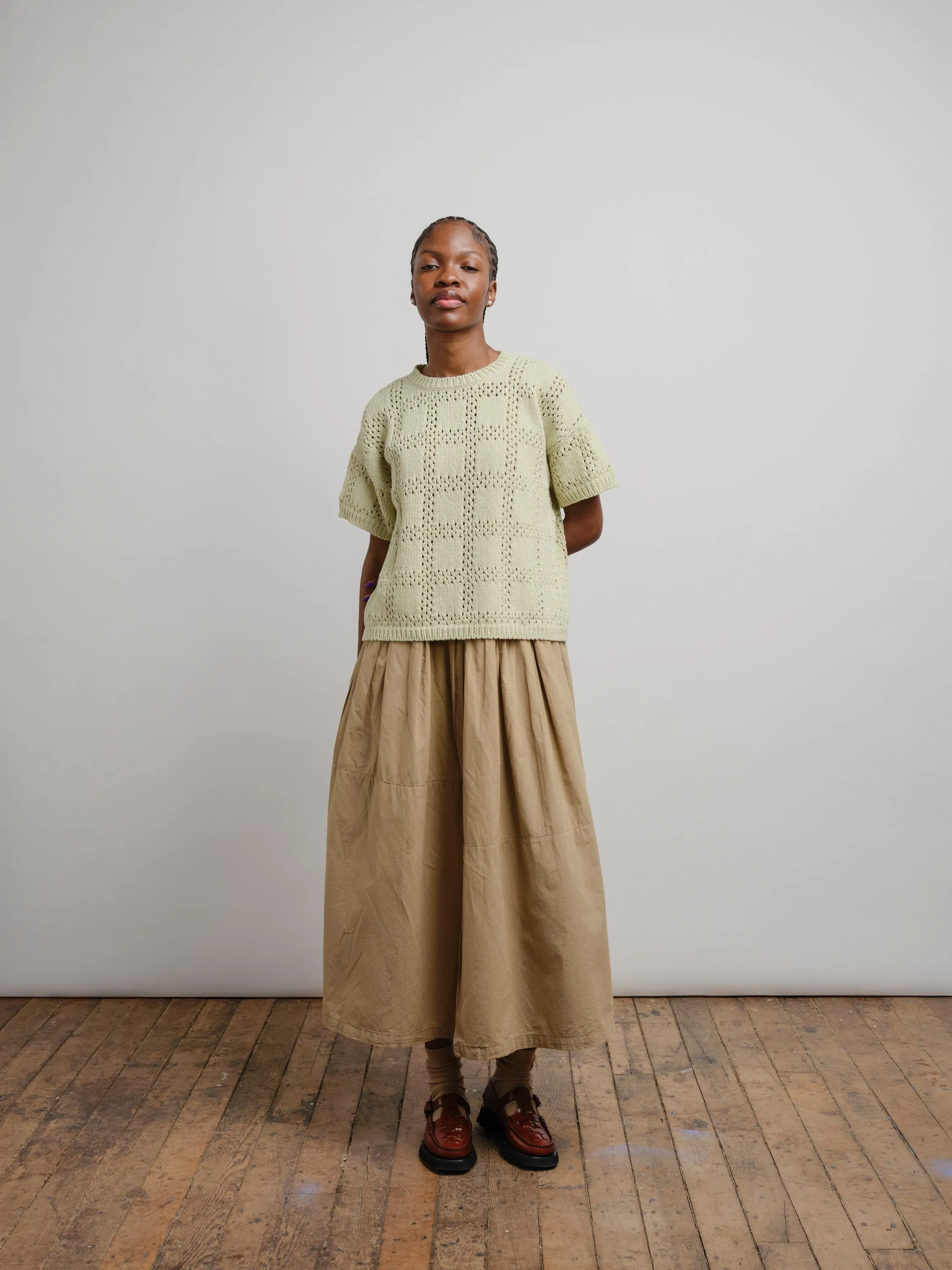 Florence Grid Tee - Fresco sold by The Endery product image thumbnail 2