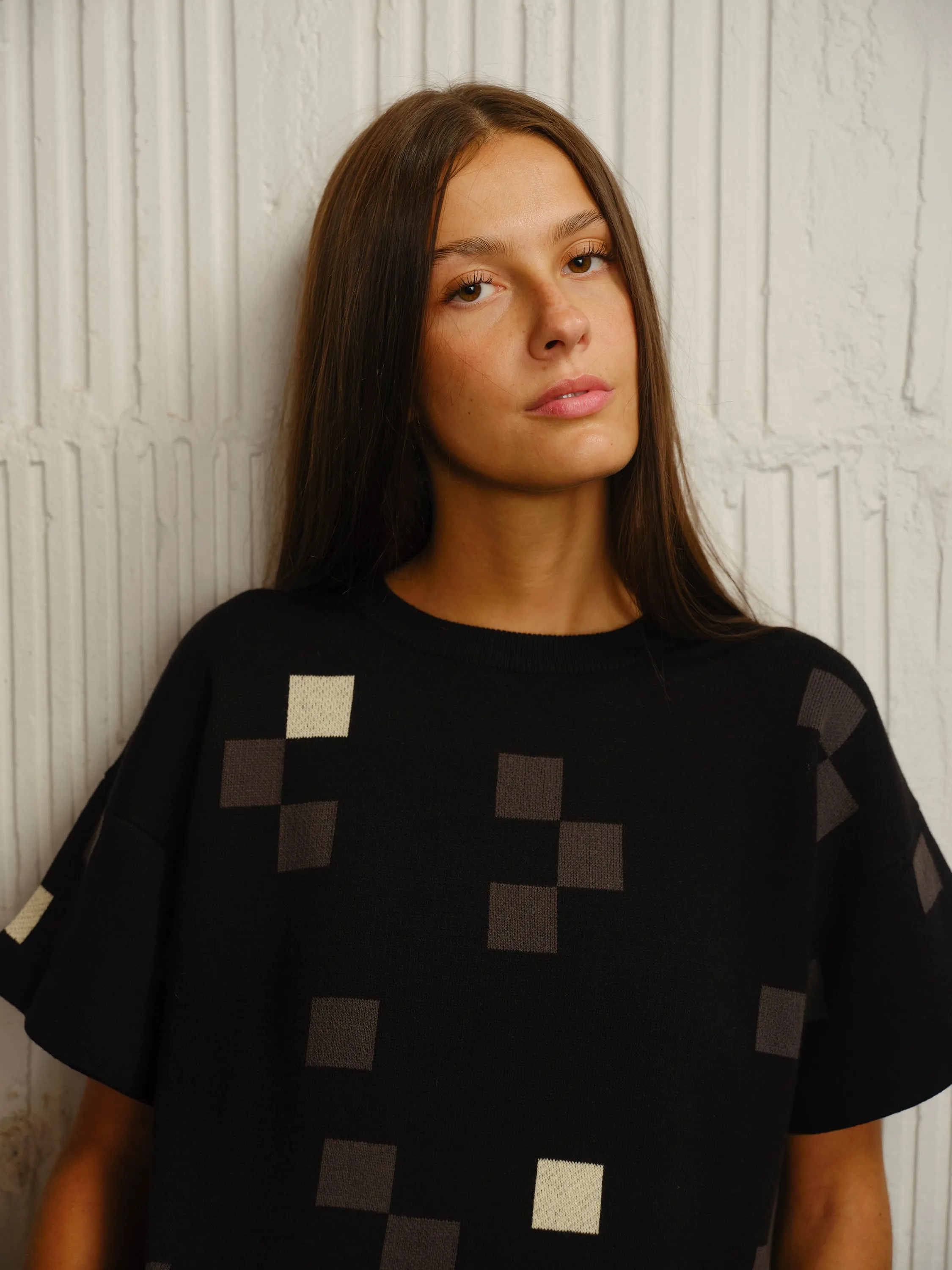 Albers Short Sleeve Sweater Tee - Obsidian sold by The Endery product image thumbnail 5