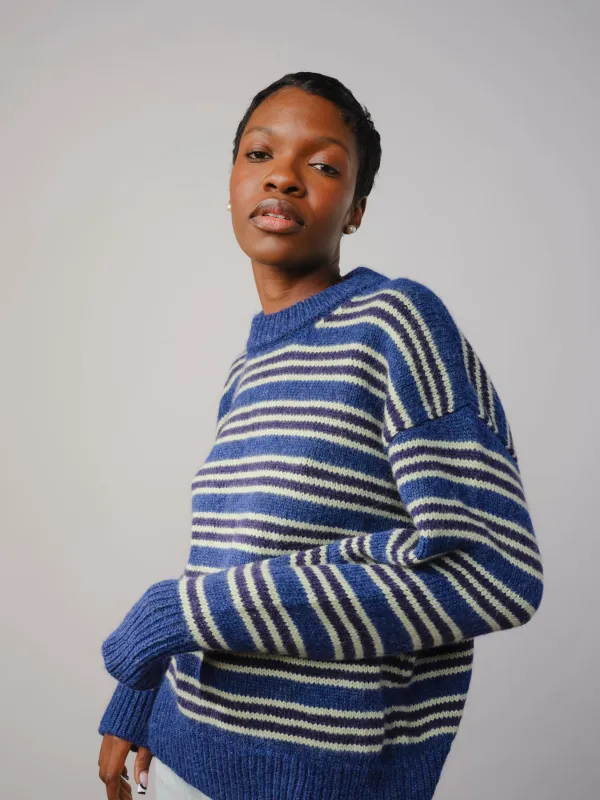Hilma Striped Sweater - Nicandra made by The Endery