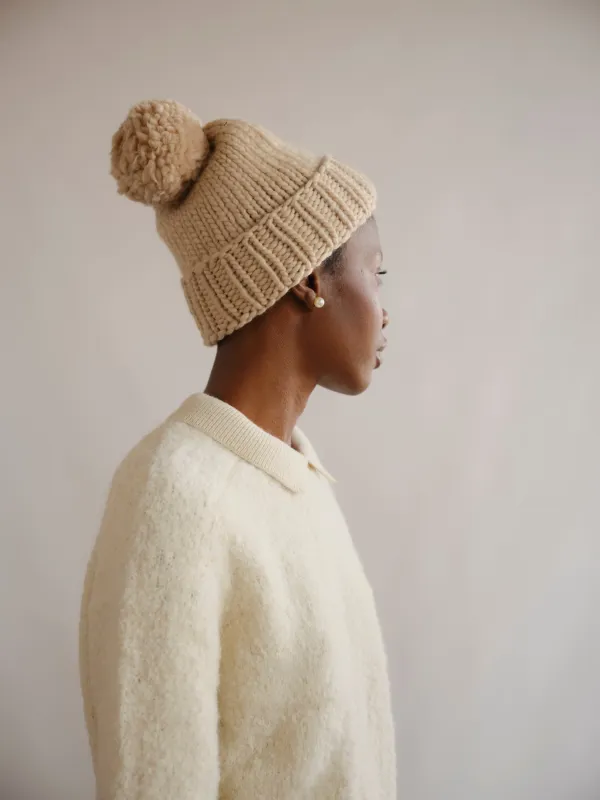 Marina Hand Knit Beanie - Jasper made by The Endery