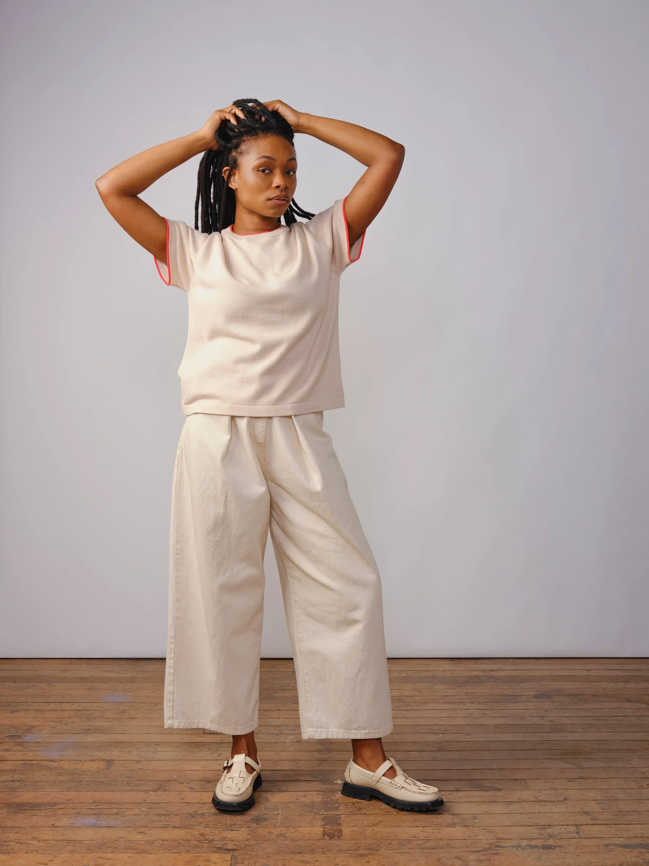 Classic Cotton Oversized Tee - Alstroemeria sold by The Endery product image thumbnail 2
